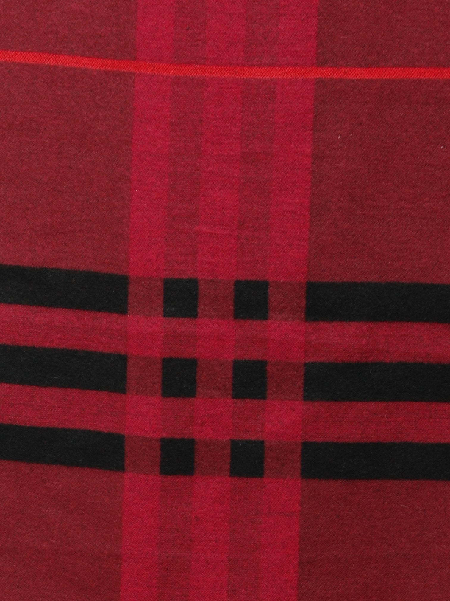 Alvaro Castagnino Men Maroon & Black Checked Muffler