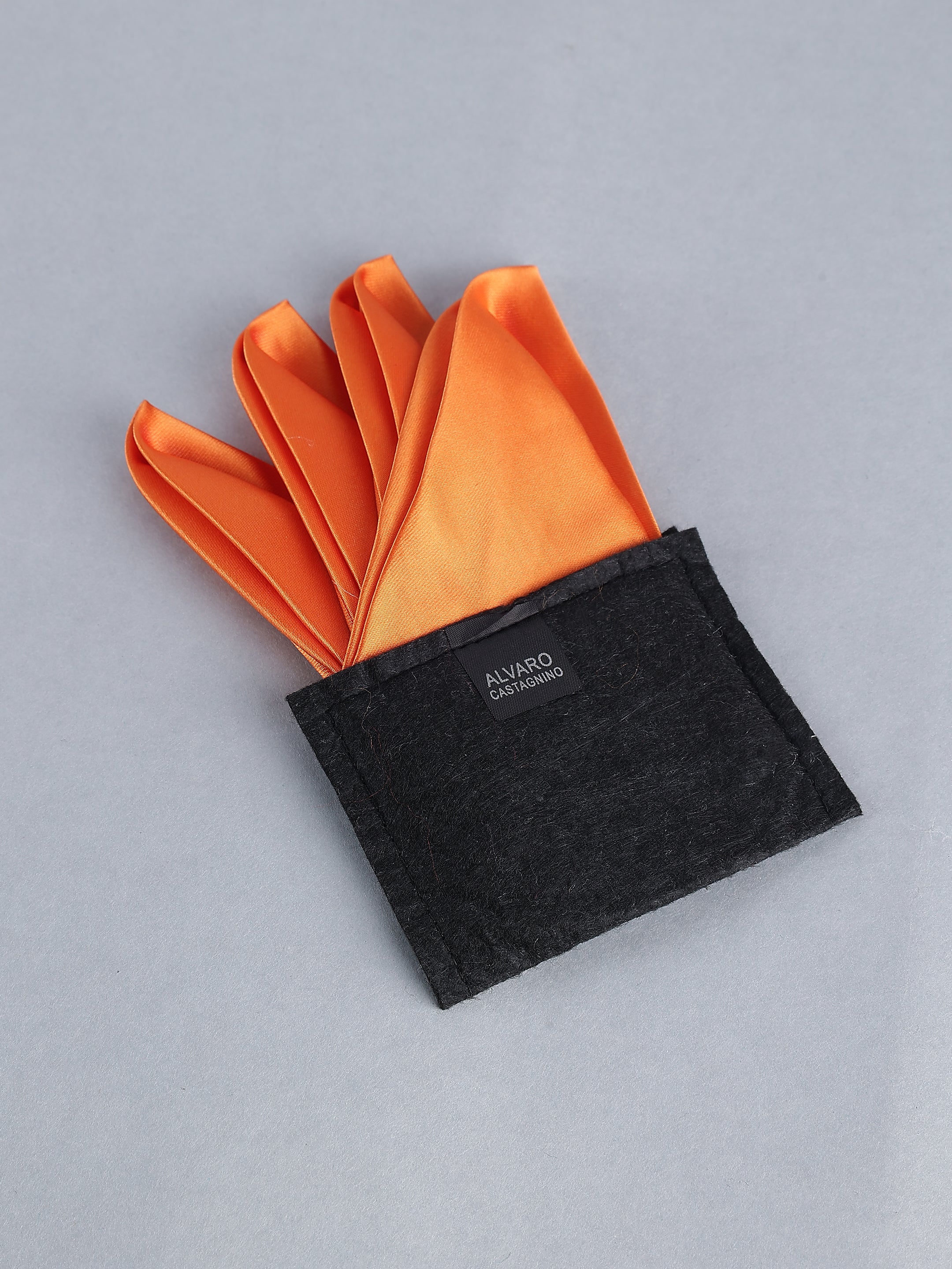 Orange Pre-Folded Pocket Square