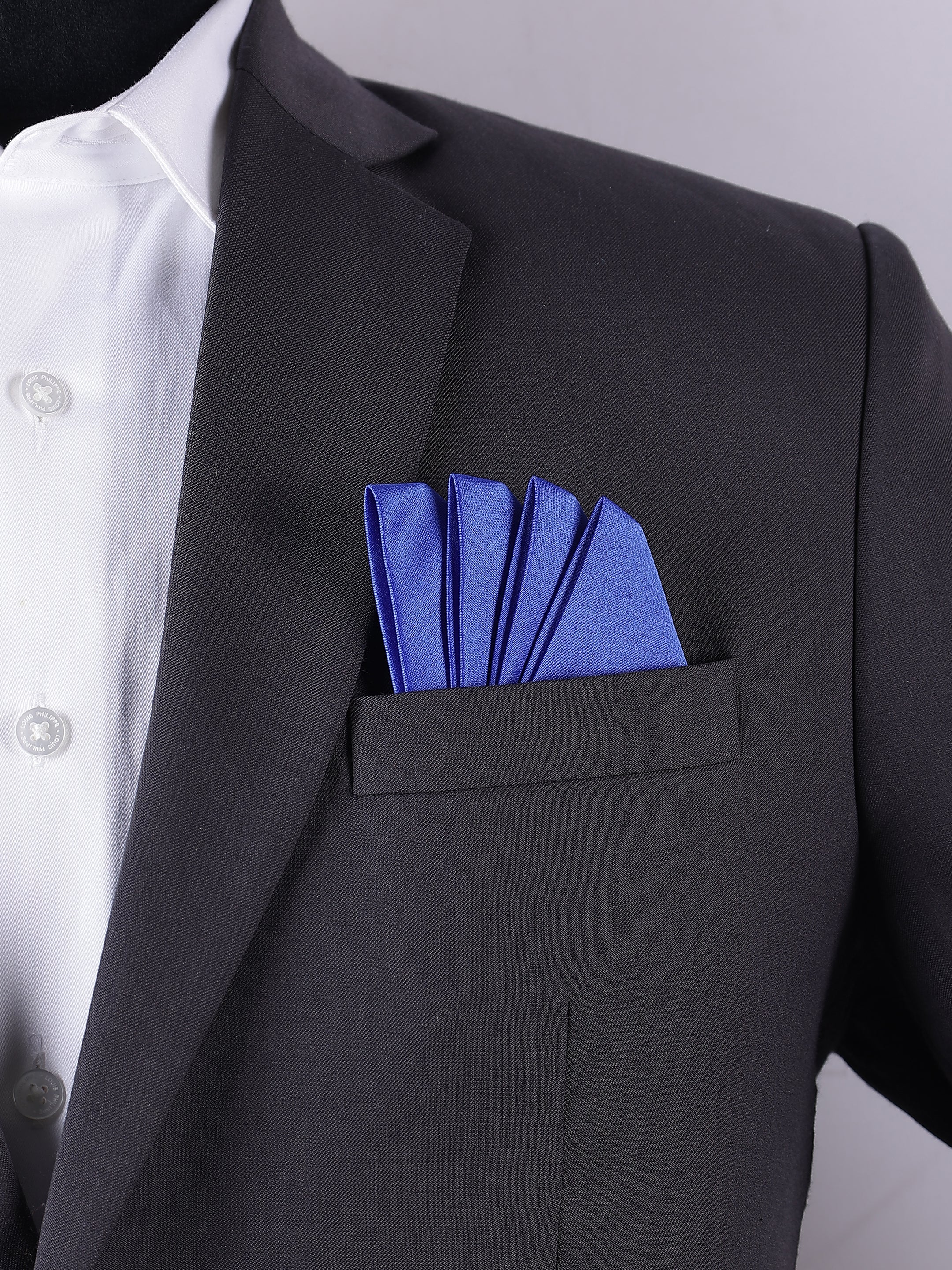 Royal Blue Pre-Folded Pocket Square