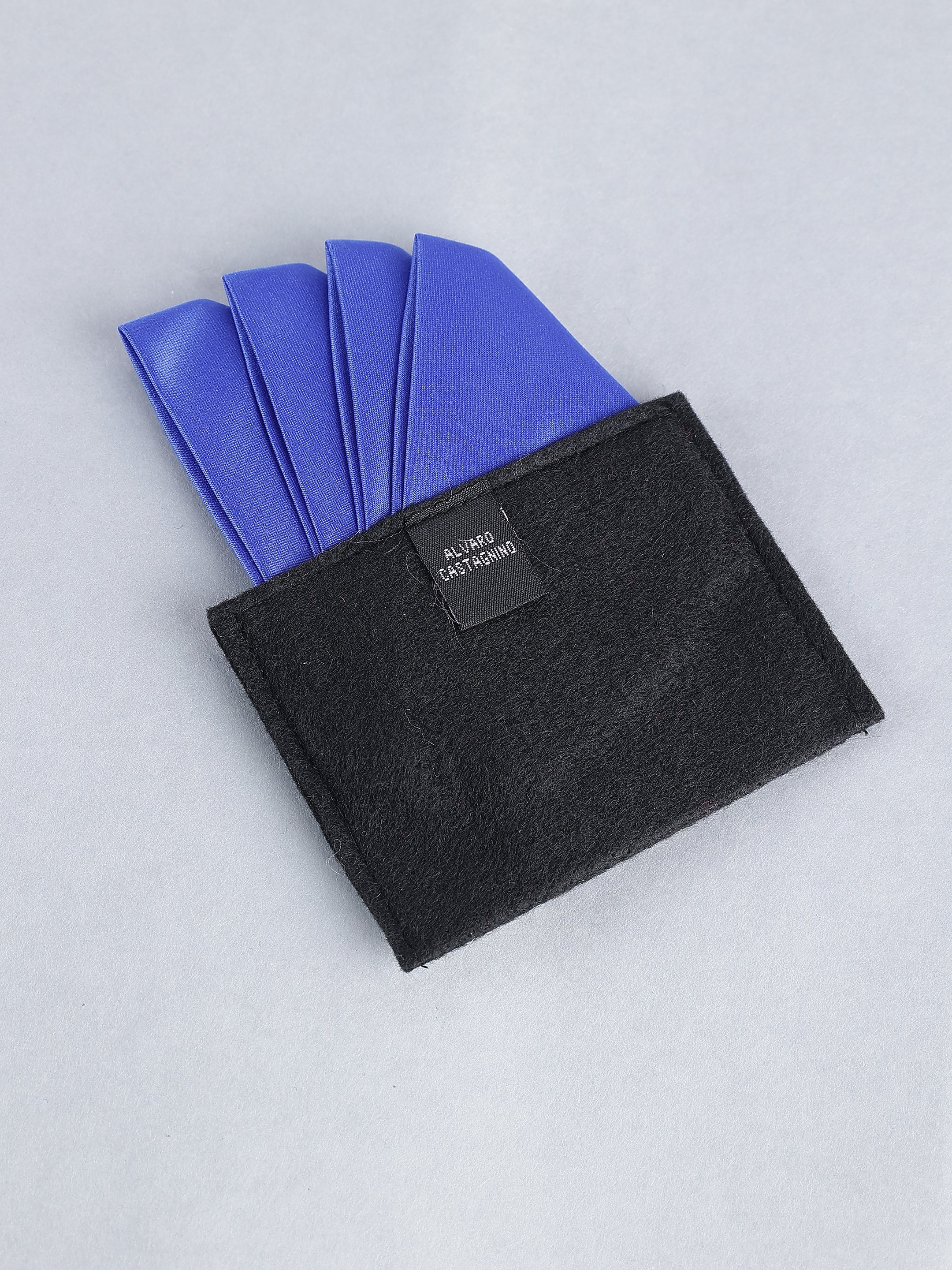 Royal Blue Pre-Folded Pocket Square