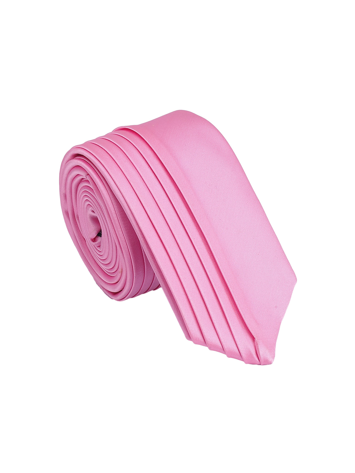 Pink Pleated Panel Necktie