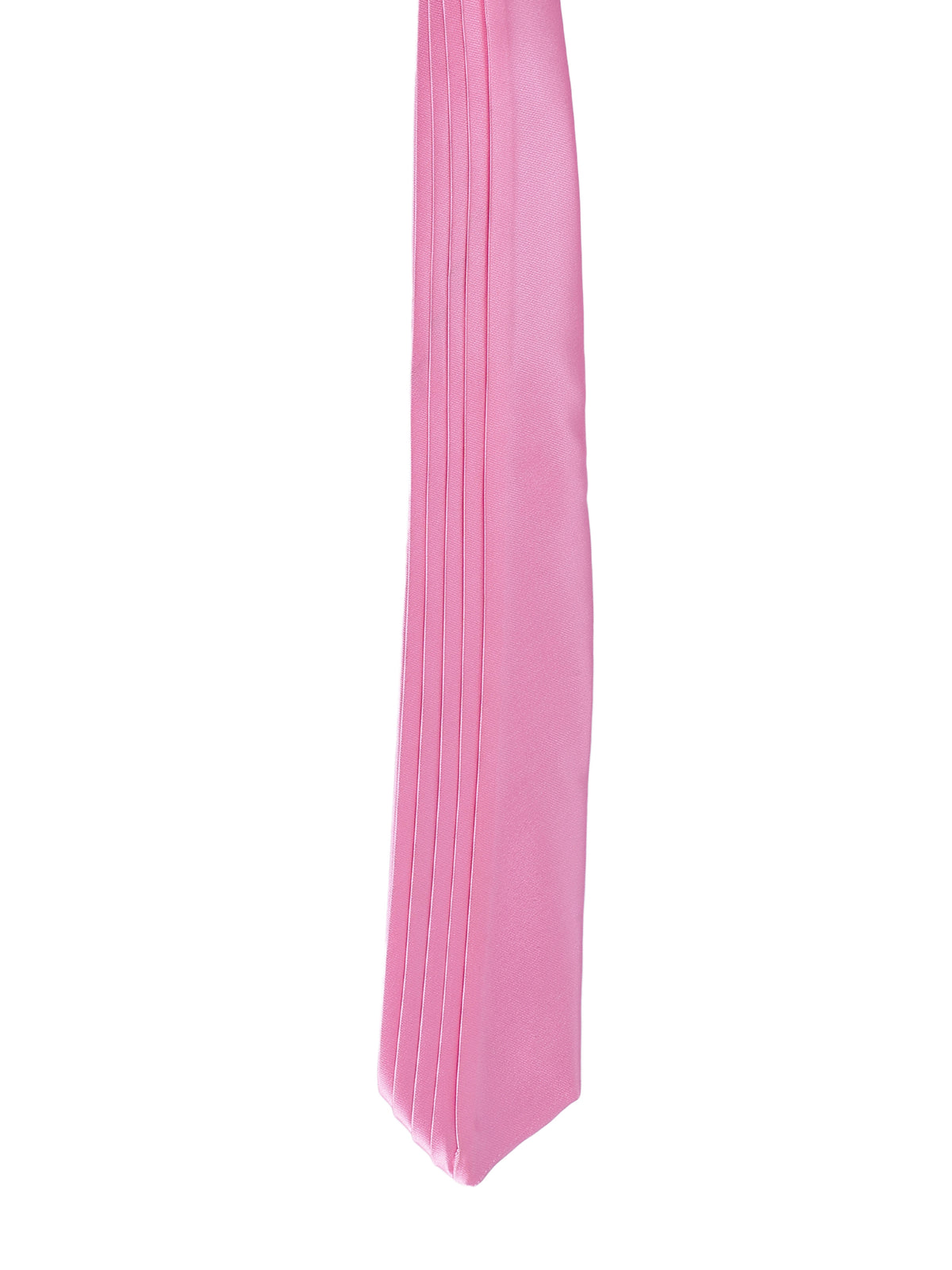 Pink Pleated Panel Necktie