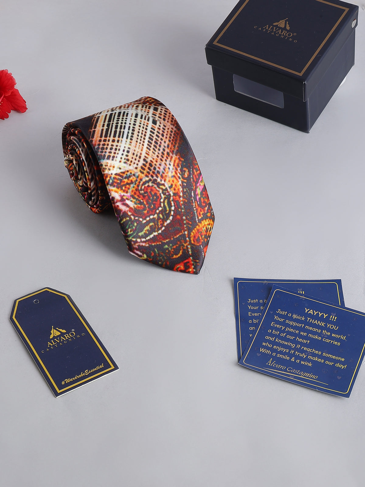 Multicolor Paisley Printed Necktie