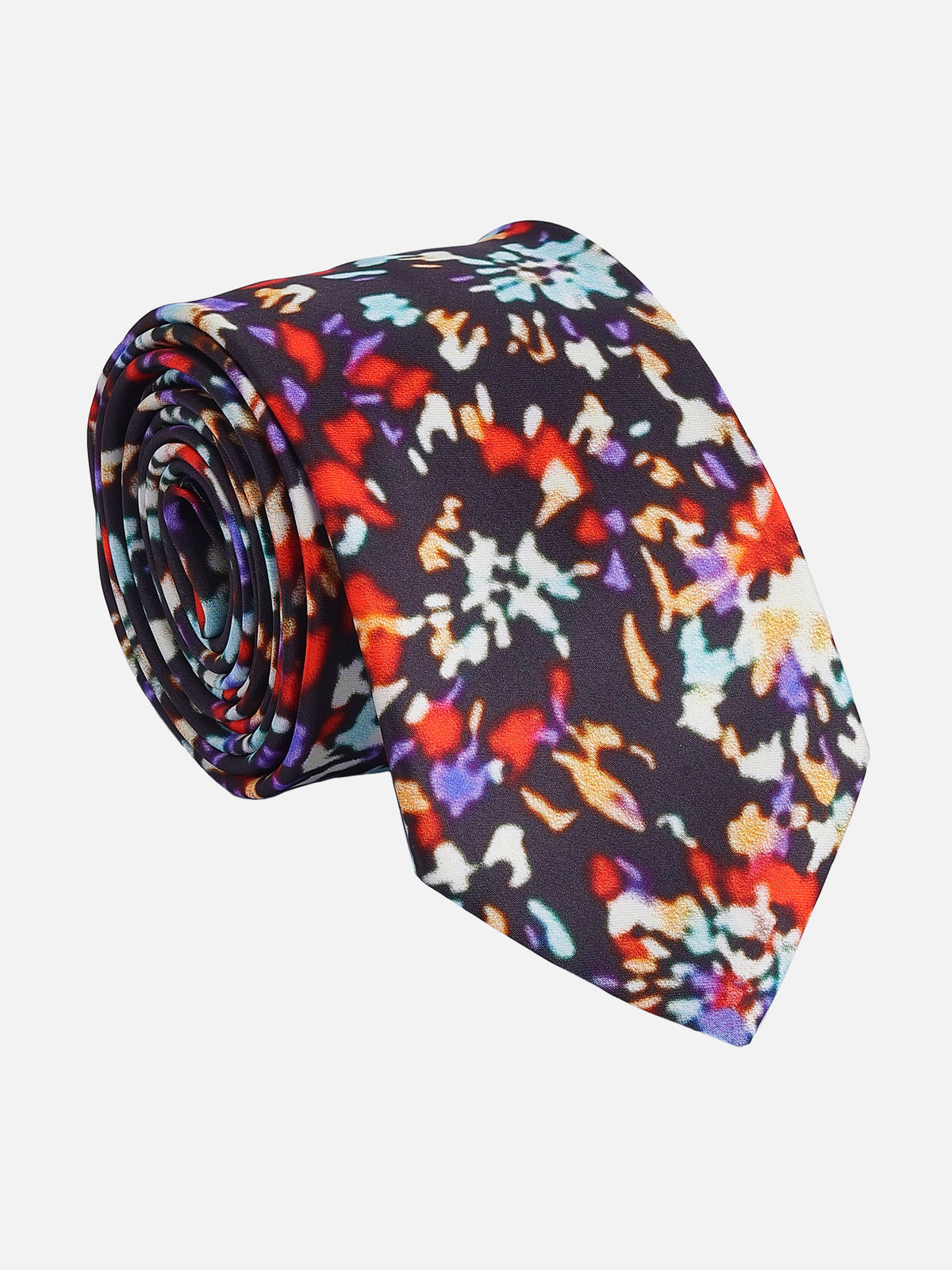Multicolor Abstract Mosaic Printed Necktie