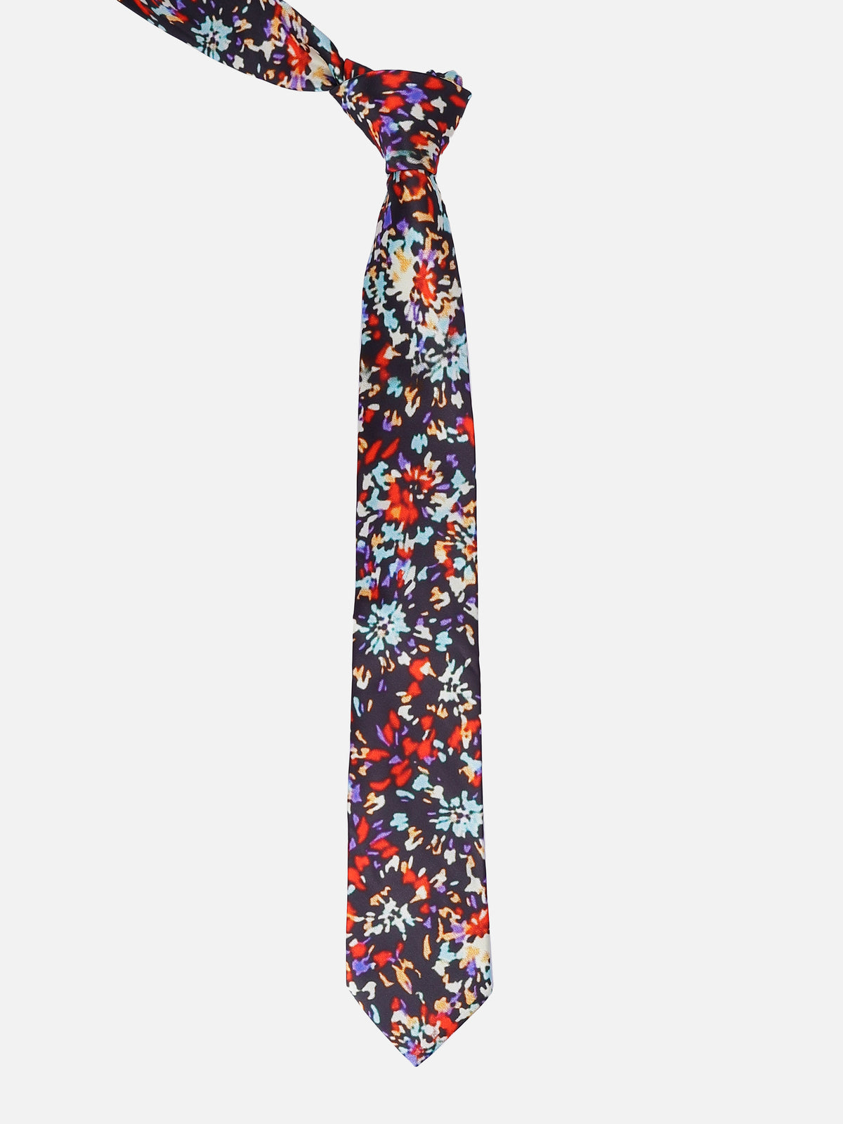 Multicolor Abstract Mosaic Printed Necktie