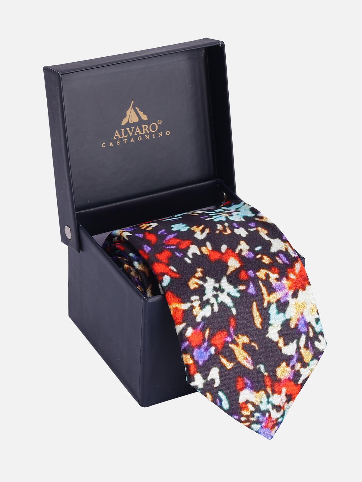 Multicolor Abstract Mosaic Printed Necktie
