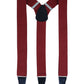 Alvaro Castagnino Men Maroon Solid Suspenders