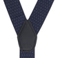 Alvaro Castagnino Men Blue & White Solid Suspenders