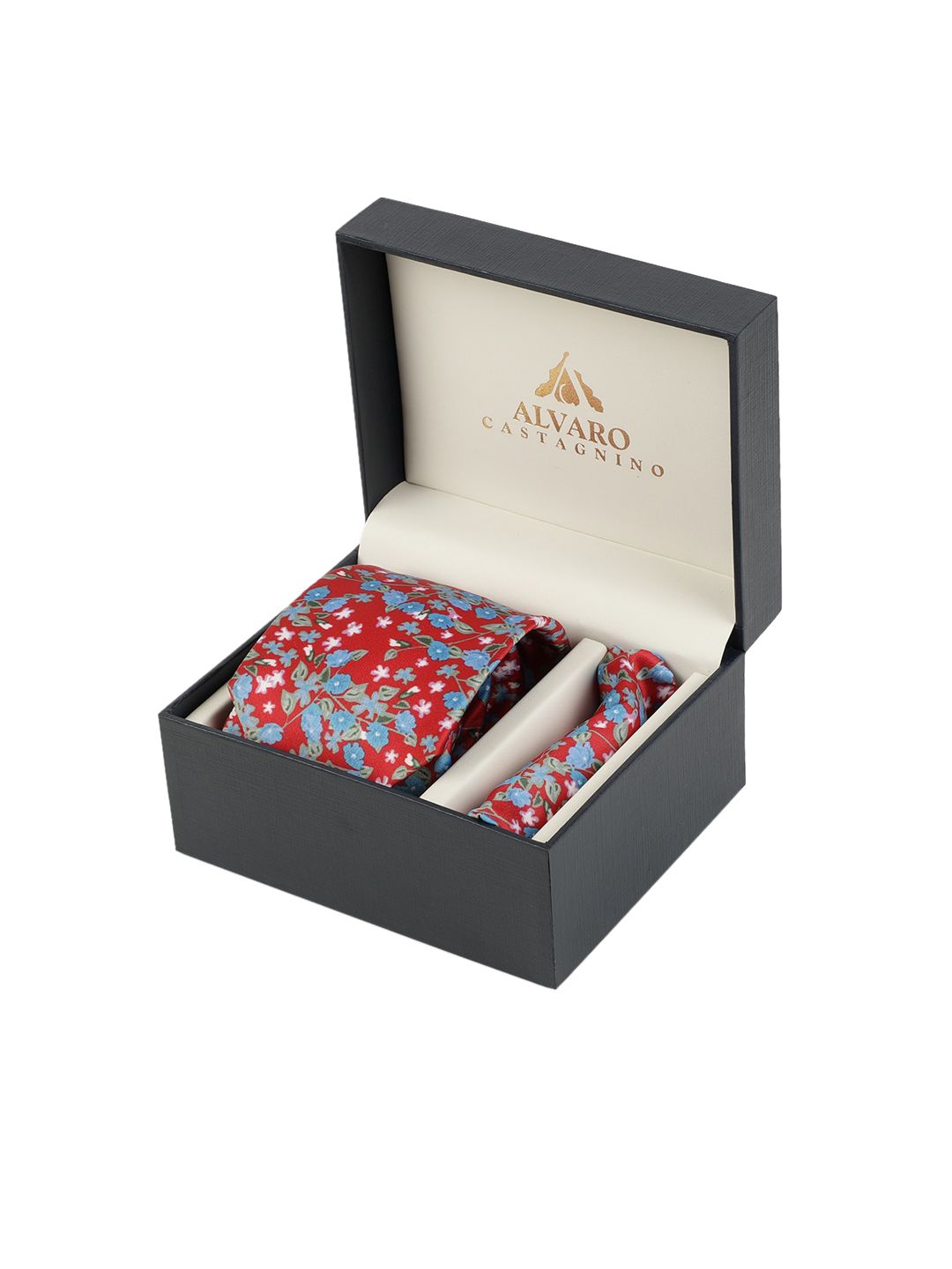 Alvaro Castagnino Men Red & Blue Accessory Gift Set