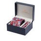 Alvaro Castagnino Men Maroon & White Accessory Gift Set