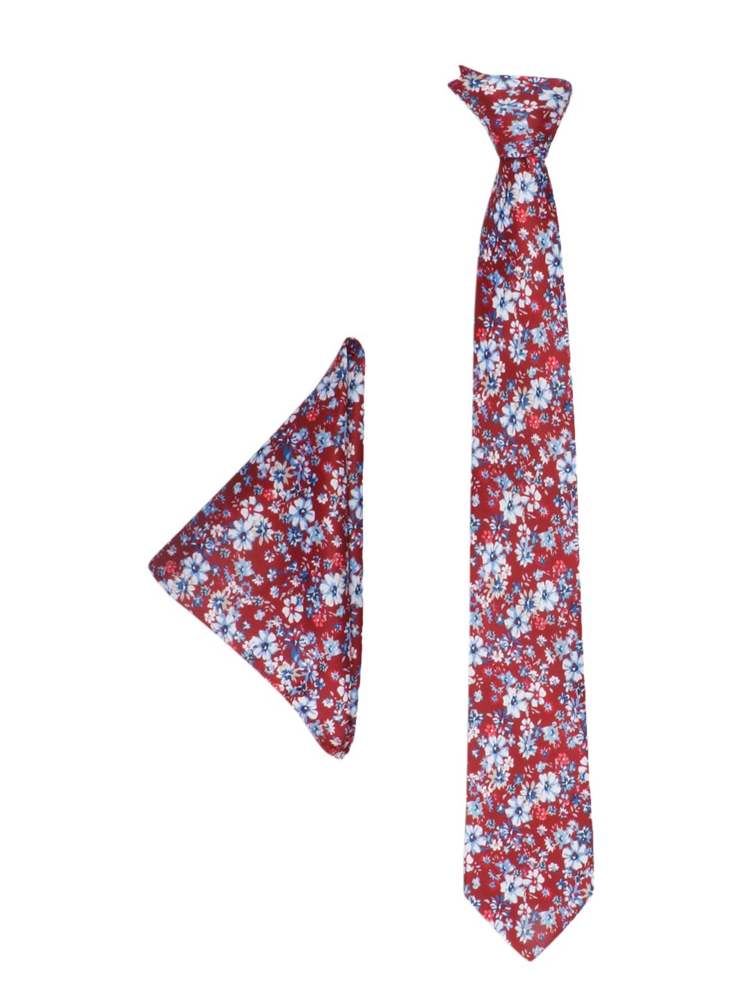 Alvaro Castagnino Men Maroon & White Accessory Gift Set