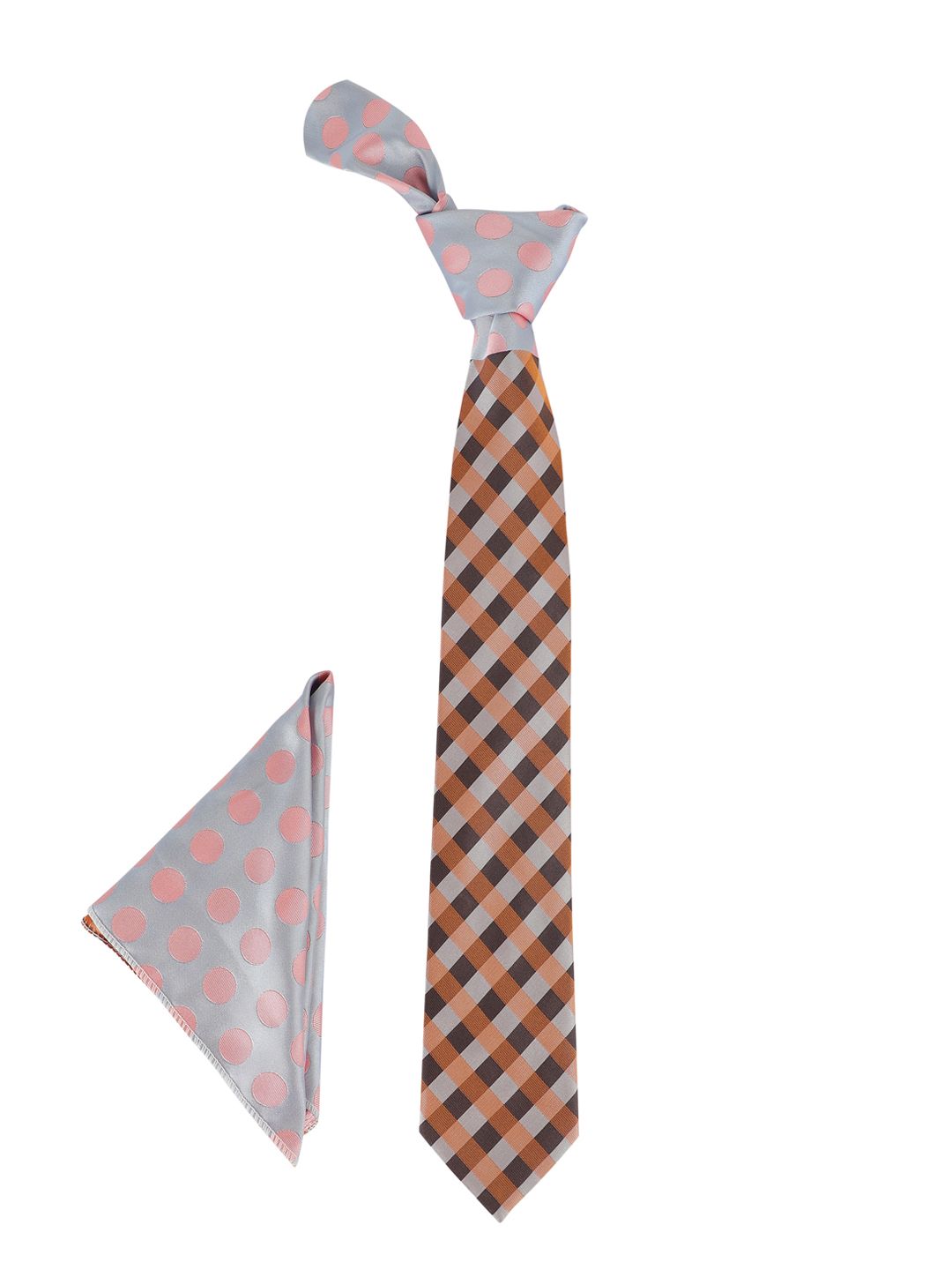 Alvaro Castagnino Men Grey & Pink Accessory Gift Set