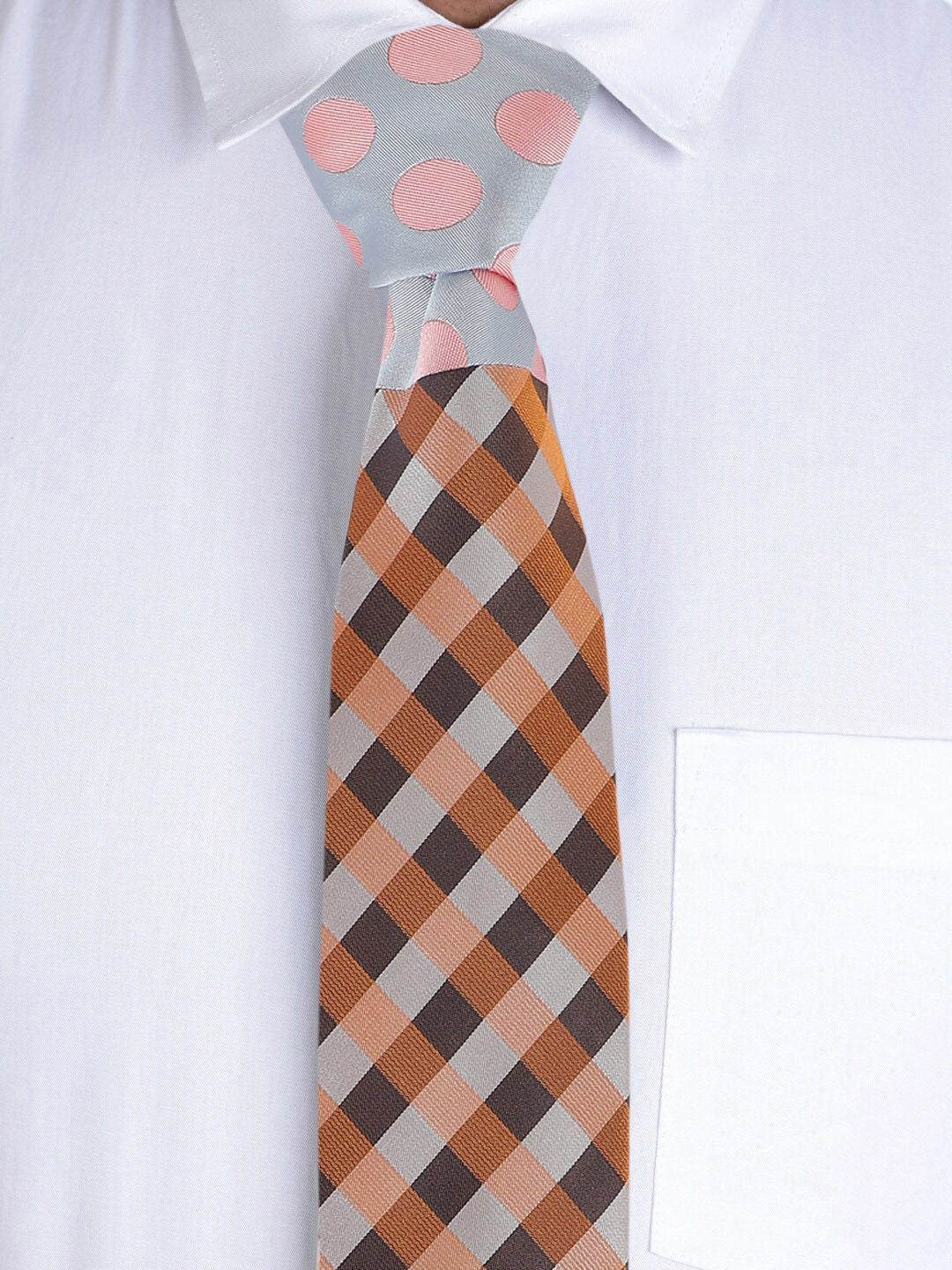 Alvaro Castagnino Men Grey & Pink Accessory Gift Set