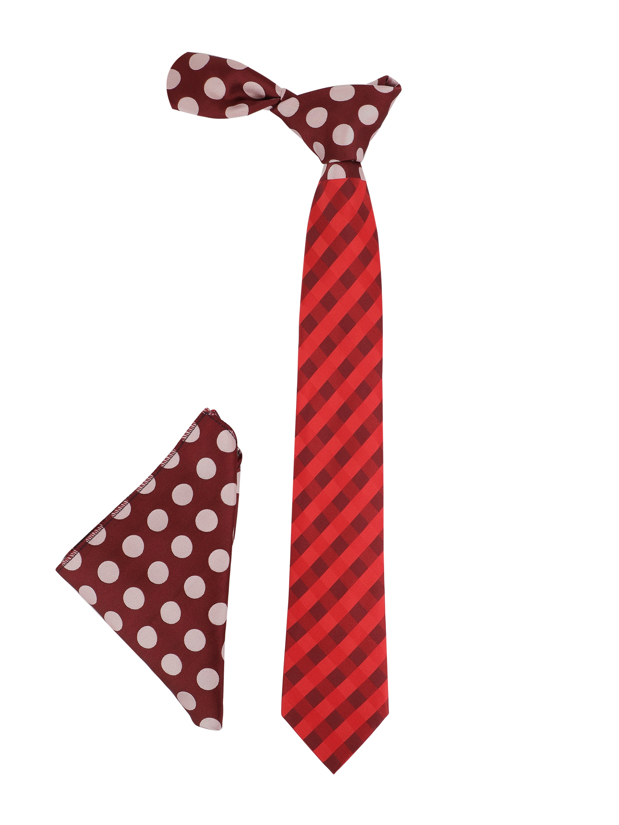 Alvaro Castagnino Men Maroon & Pink Accessory Gift Set