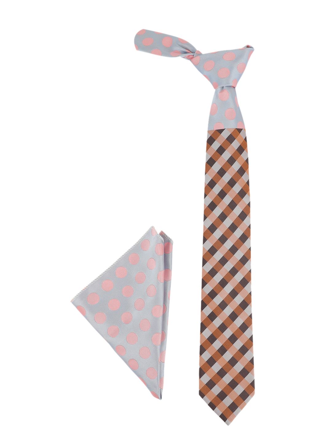 Alvaro Castagnino Men Grey & Pink Accessory Gift Set