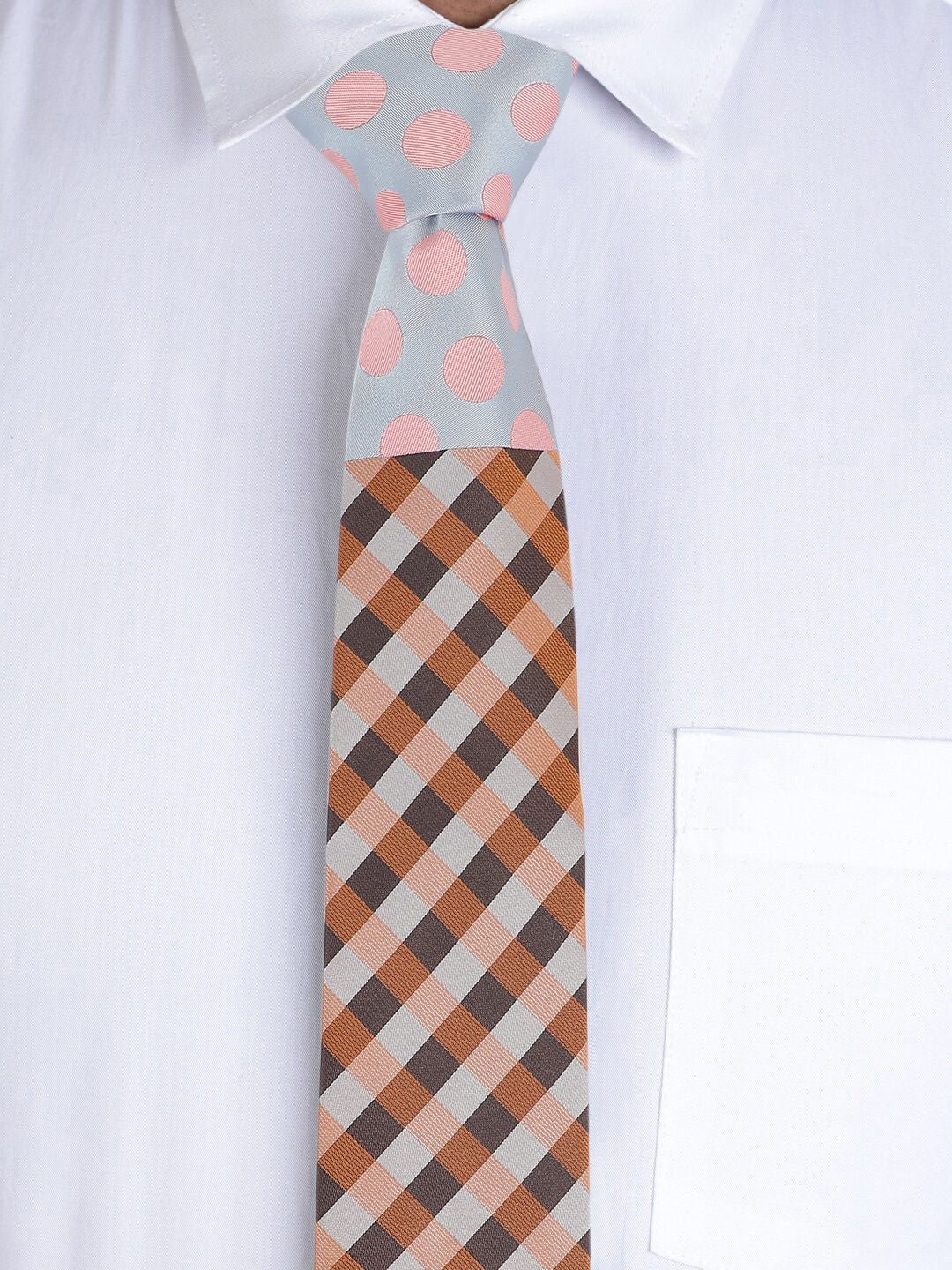 Alvaro Castagnino Men Grey & Pink Accessory Gift Set