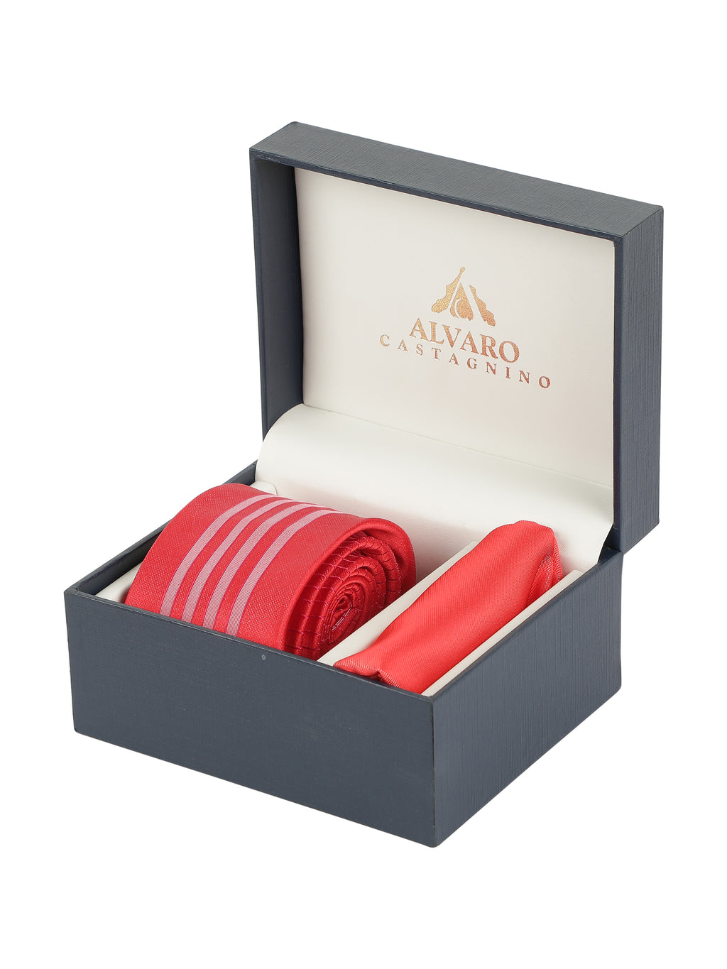 Alvaro Castagnino Men Red & Pink Accessory Gift Set