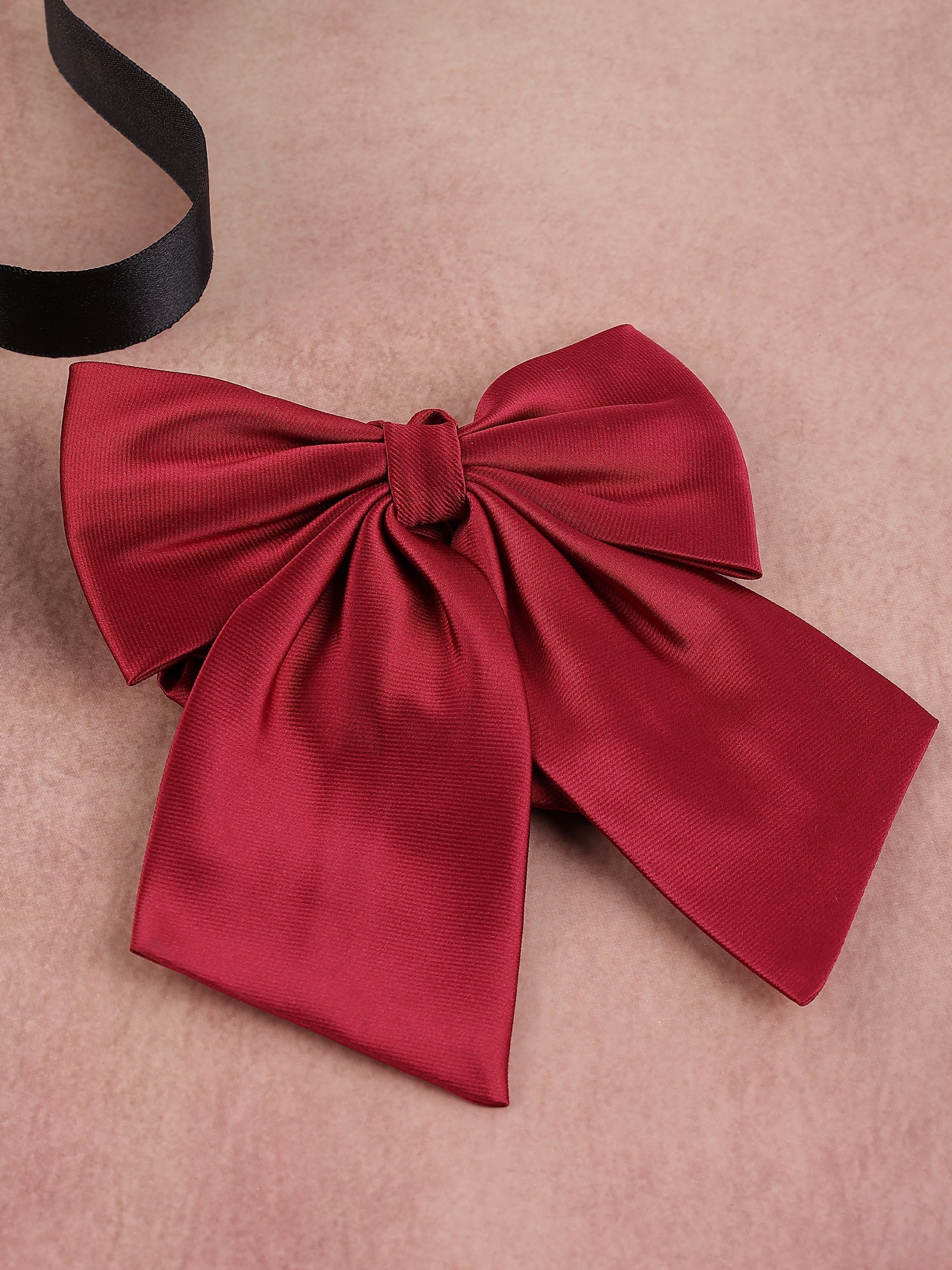 Maroon Floppy Bow Tie