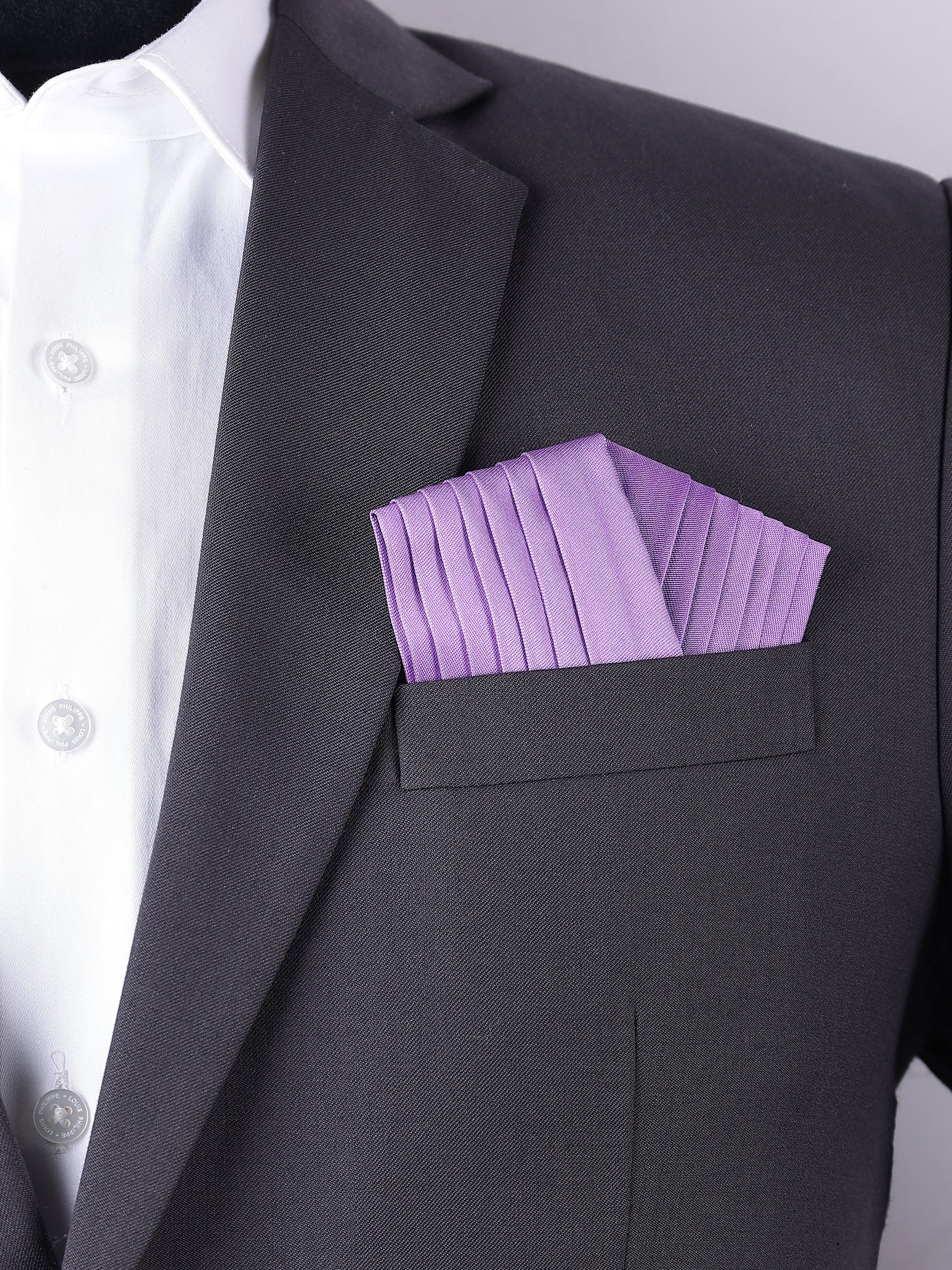 Purple Pre-Folded Pocket Square
