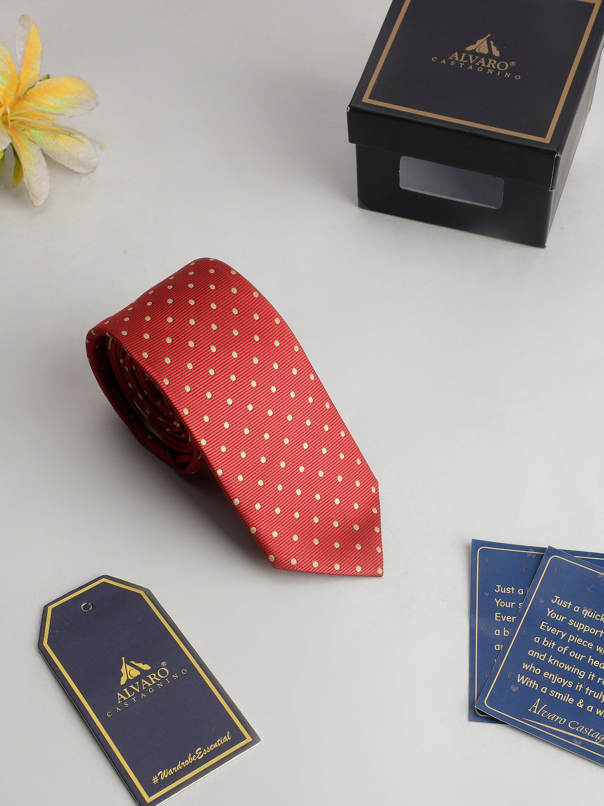 Red Polka Dot Necktie
