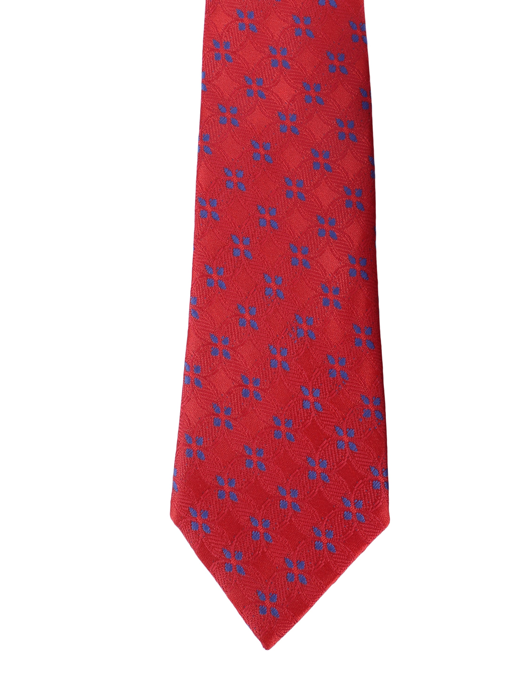 Red & Blue Floral Necktie