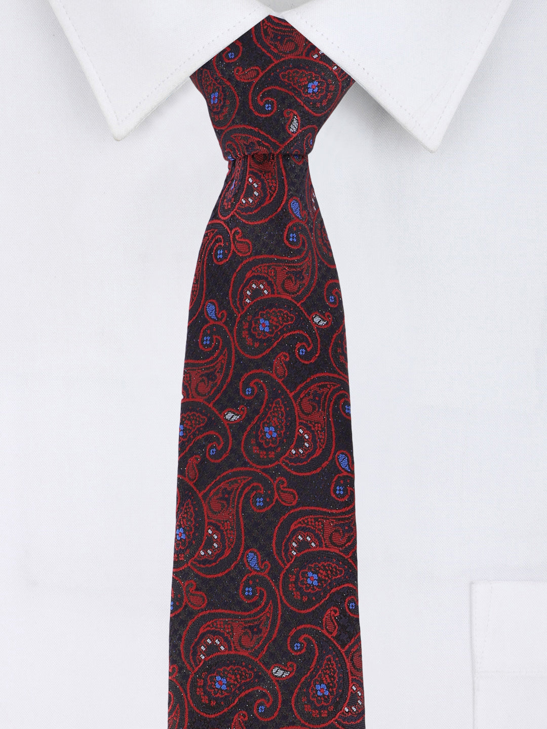 Paisley Maroon Necktie