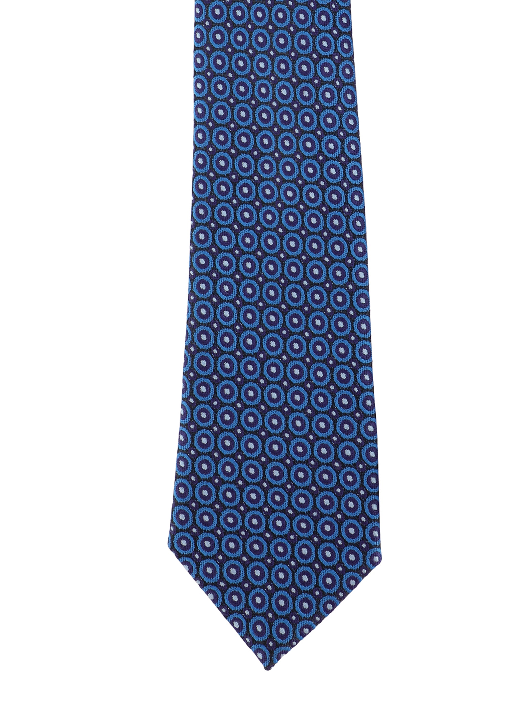 Geometric Blue Necktie