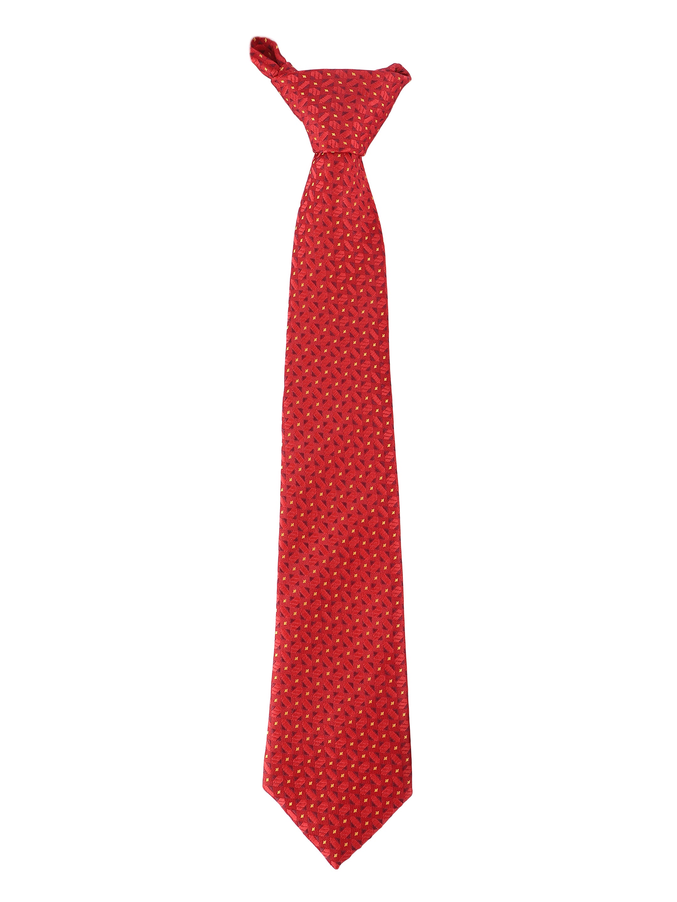 Red Geometric Tie