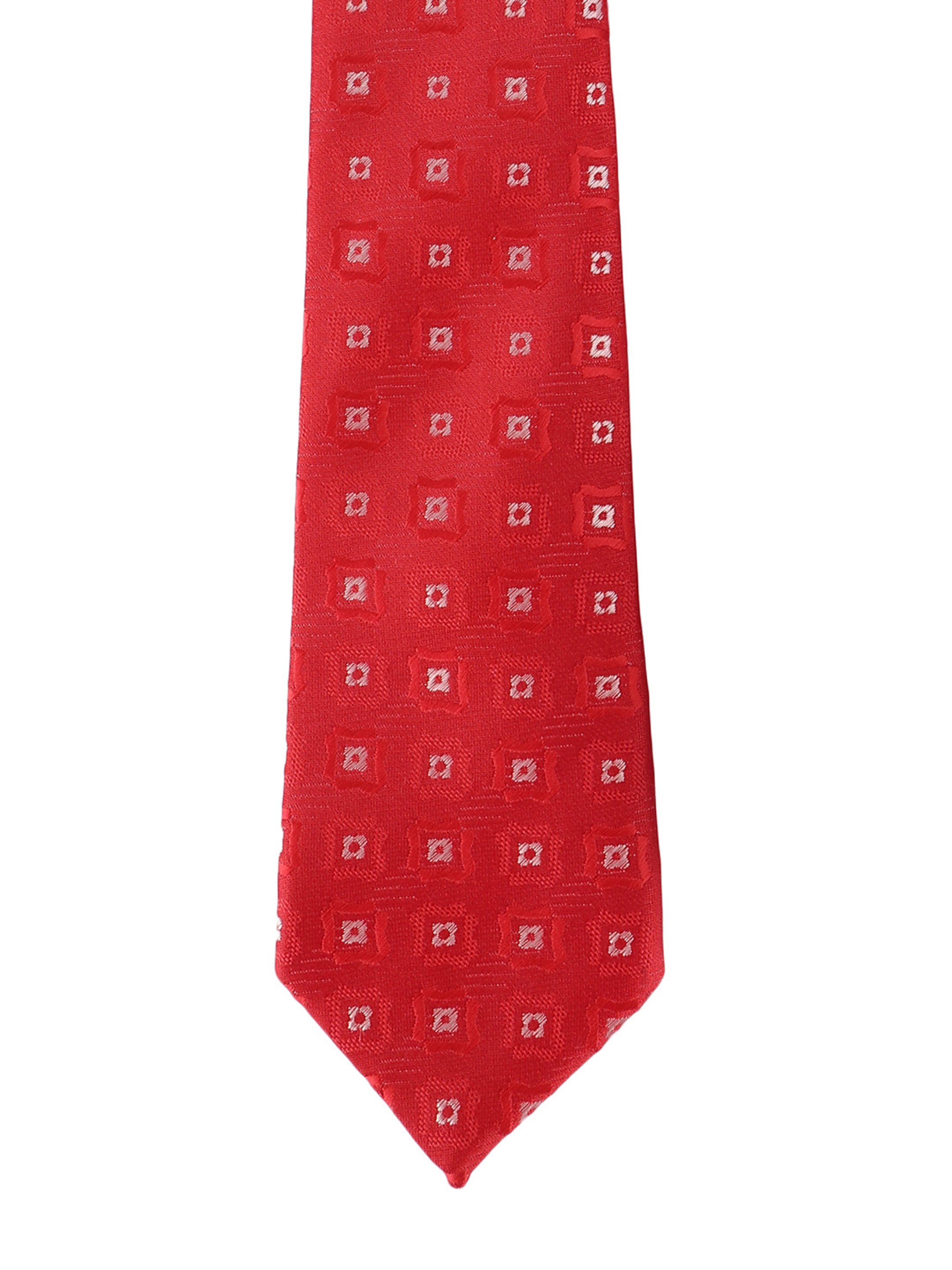 Red Square Medallion Tie