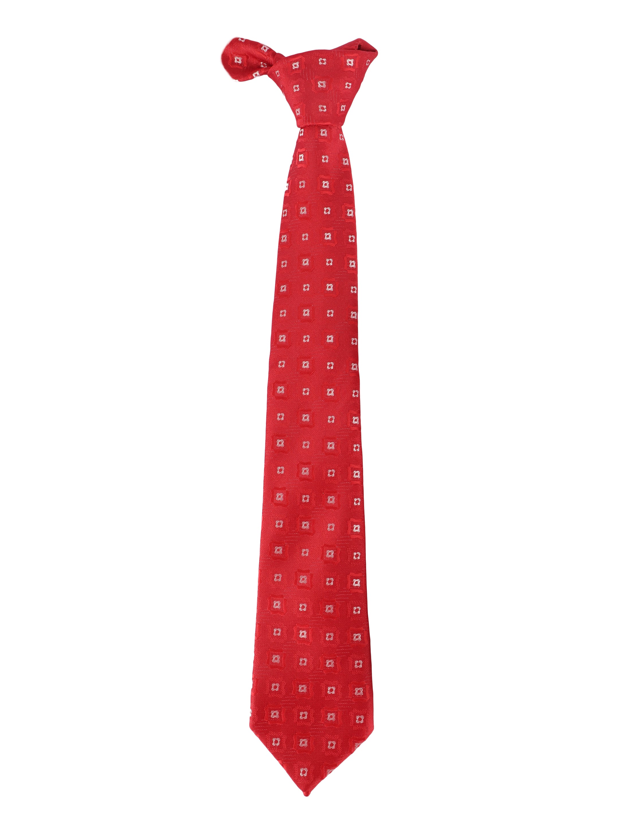 Red Square Medallion Tie