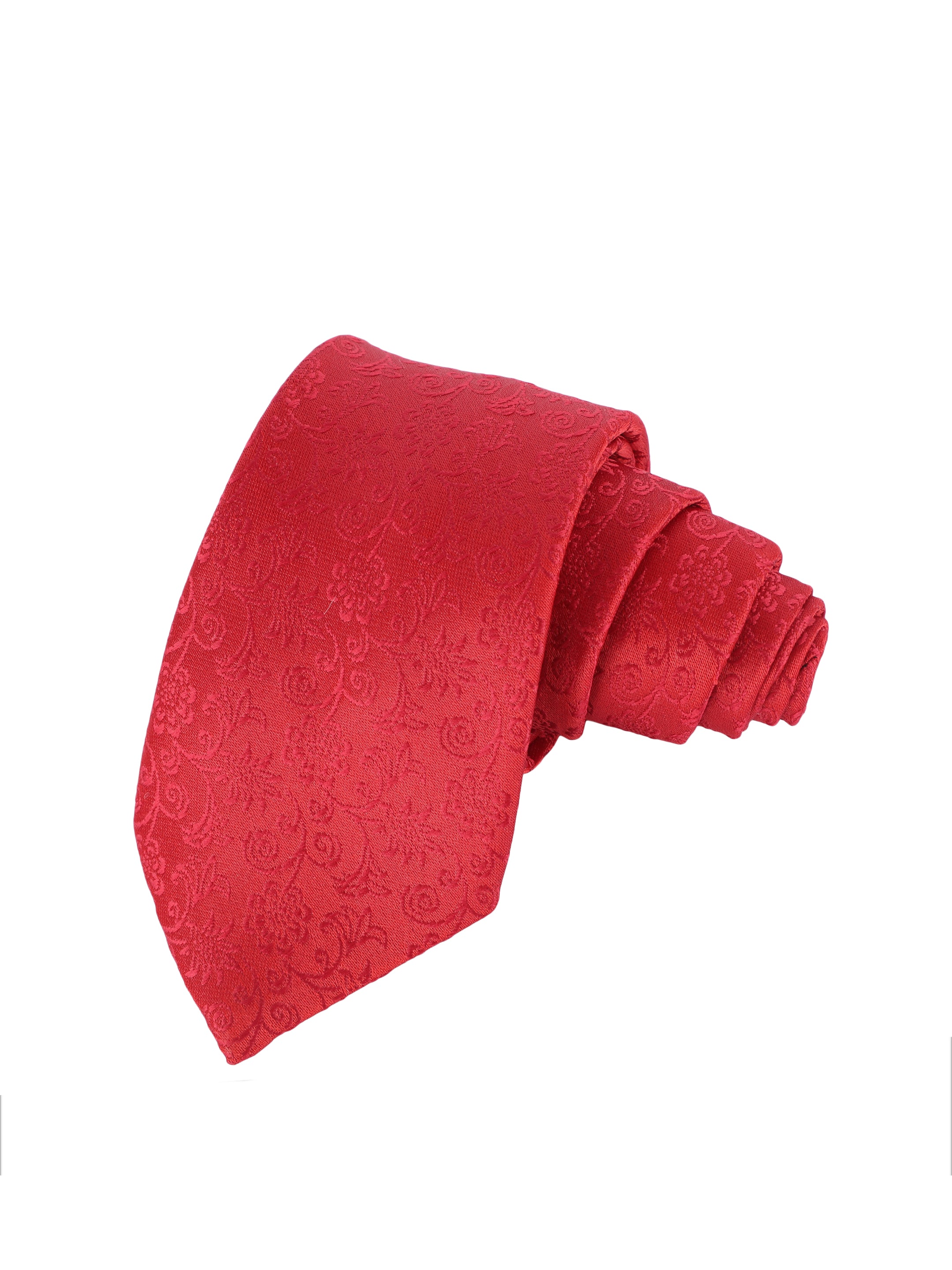 Red Floral Design Tie