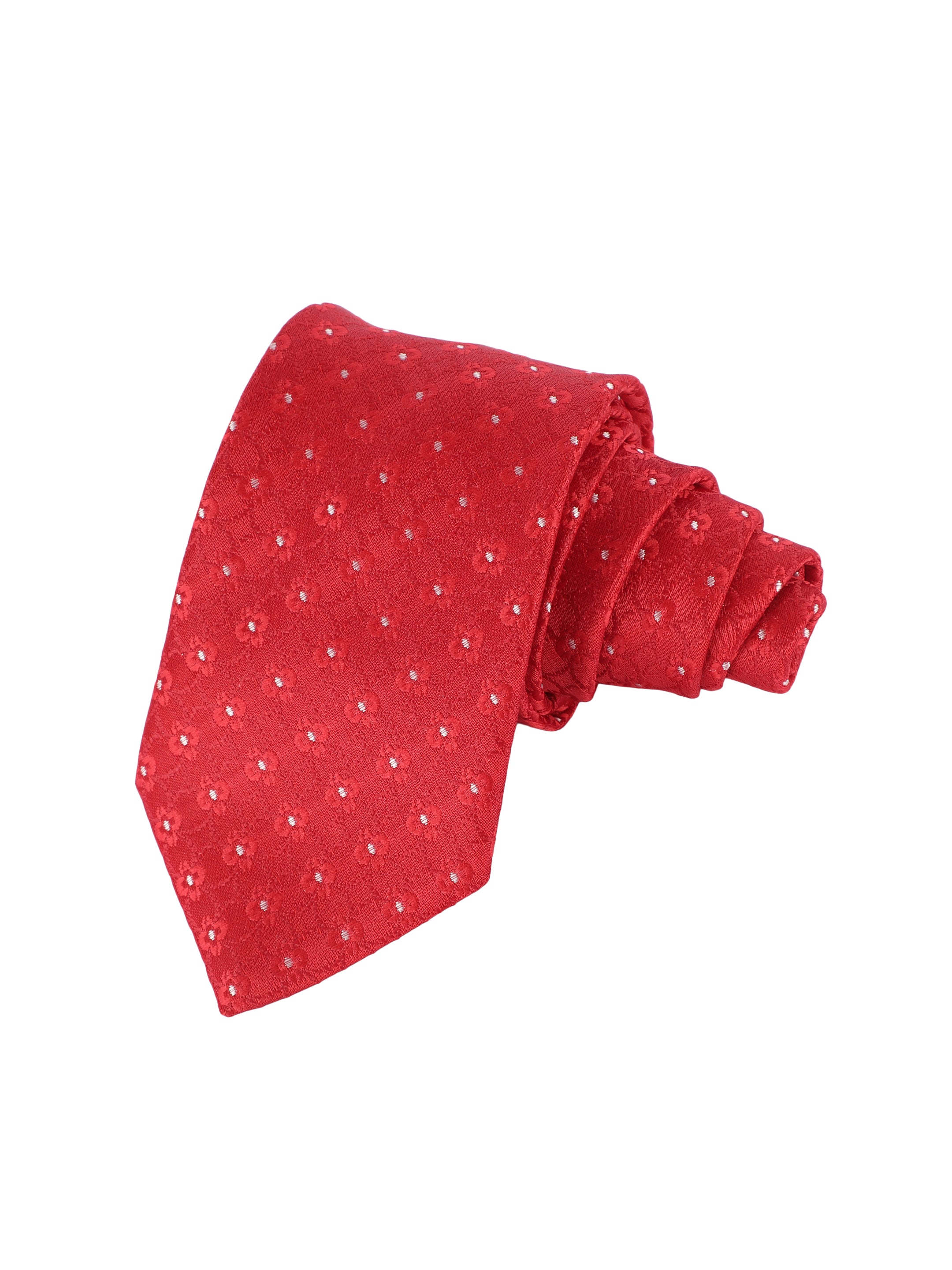 Red Geometric Tie