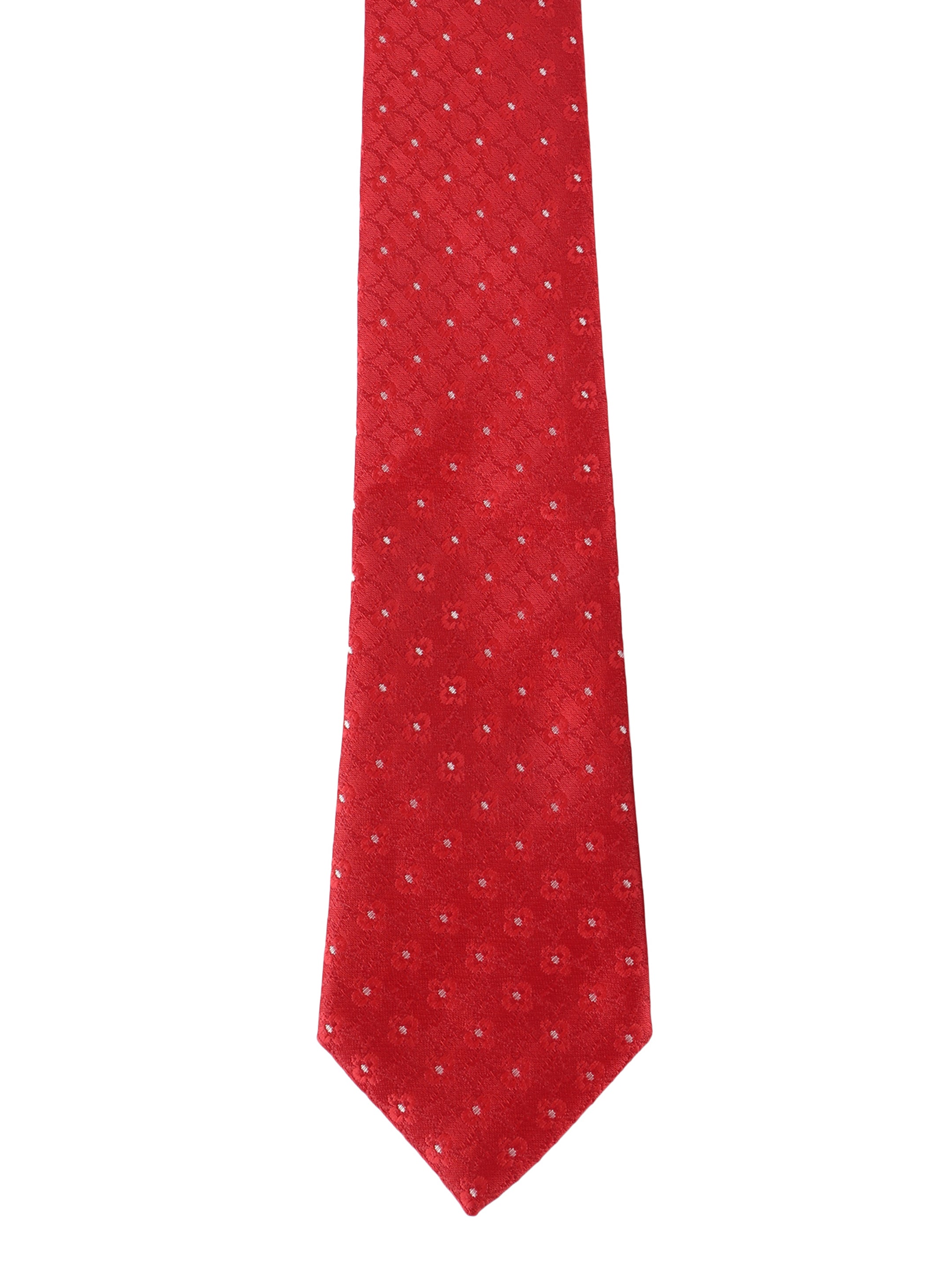 Red Geometric Tie