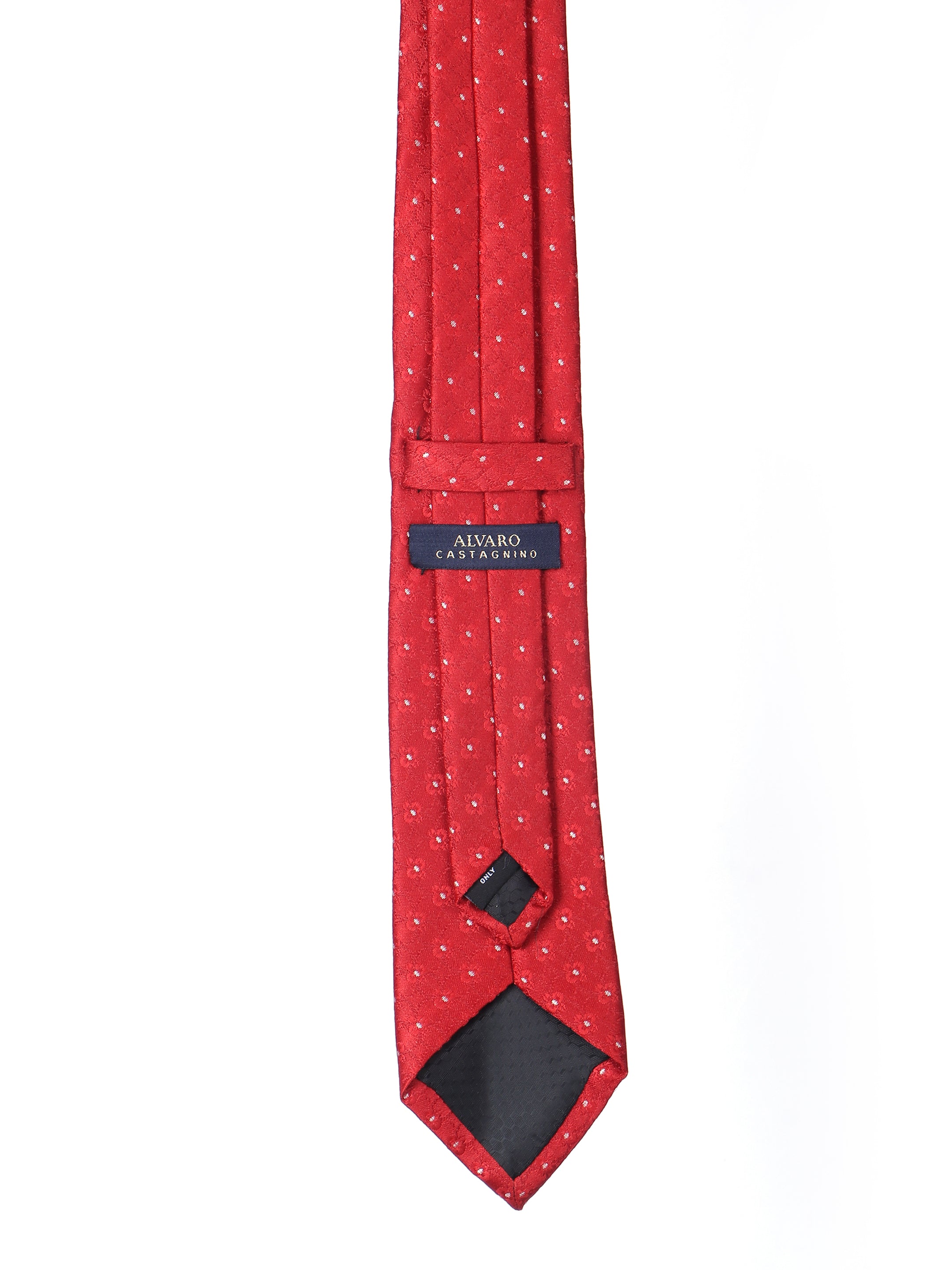 Red Geometric Tie