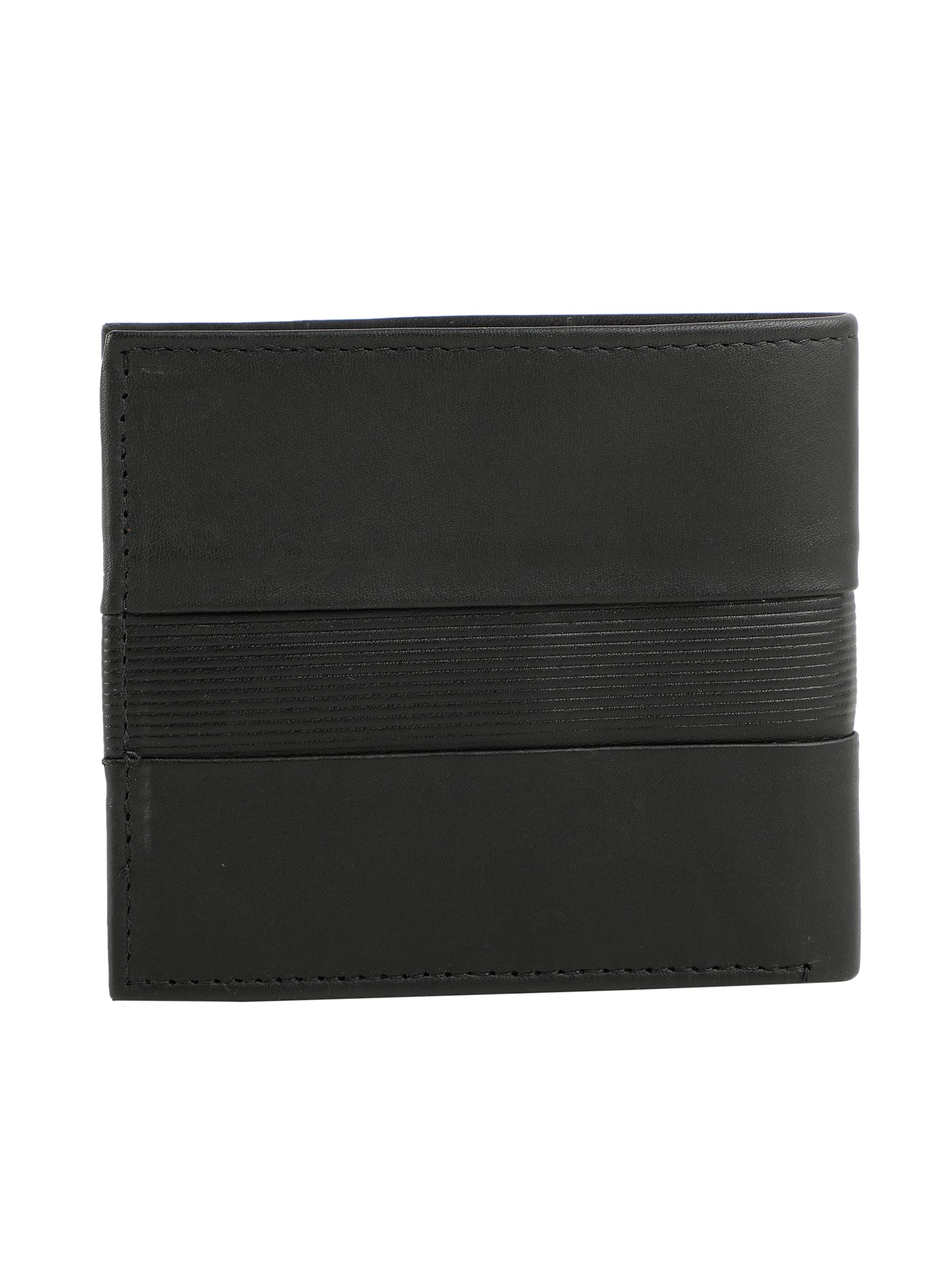 Alvaro Castagnino Black Coloured Two Fold Leather Wallet for Men