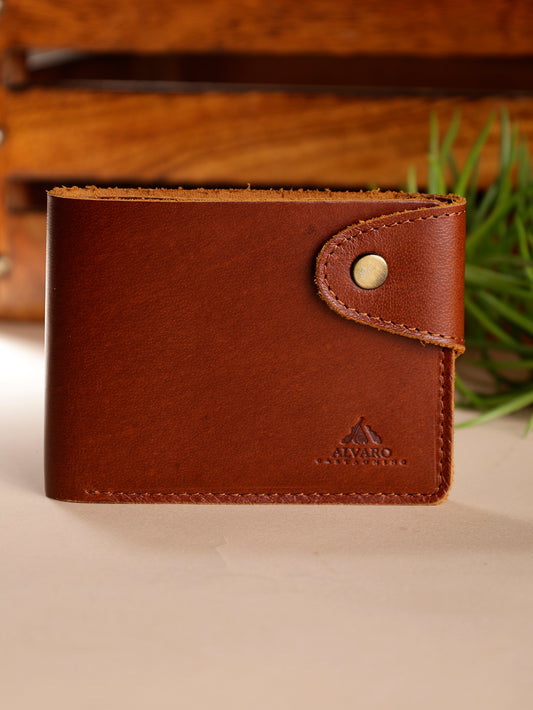 Alvaro Castagnino Brown Coloured Two Fold Leather Wallet for Men