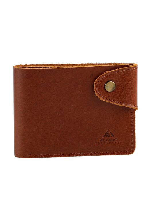 Alvaro Castagnino Brown Coloured Two Fold Leather Wallet for Men
