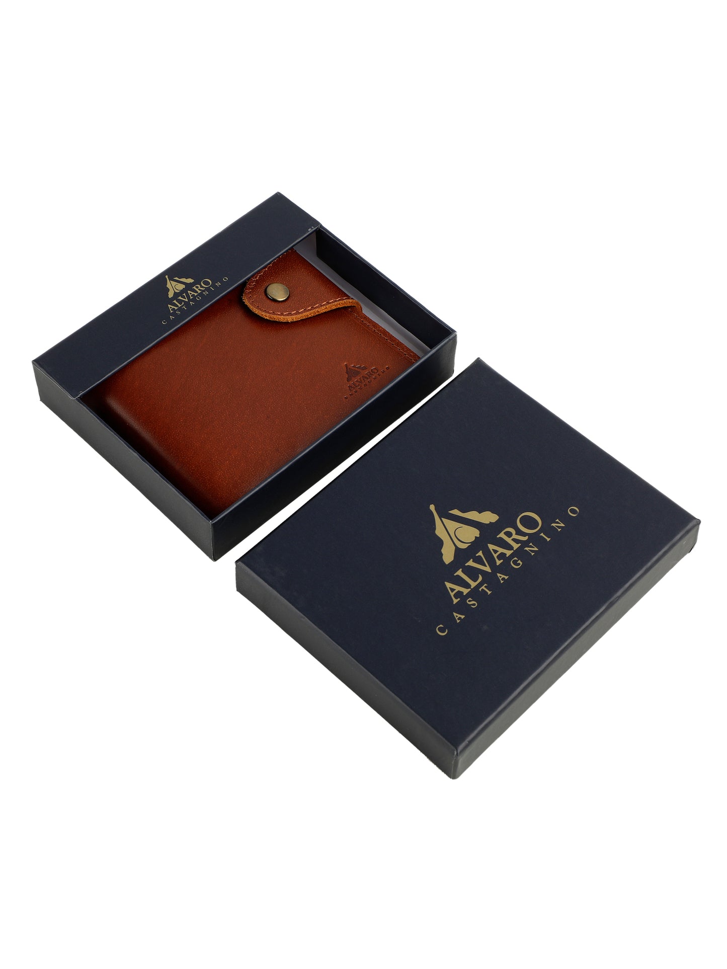Alvaro Castagnino Brown Coloured Two Fold Leather Wallet for Men