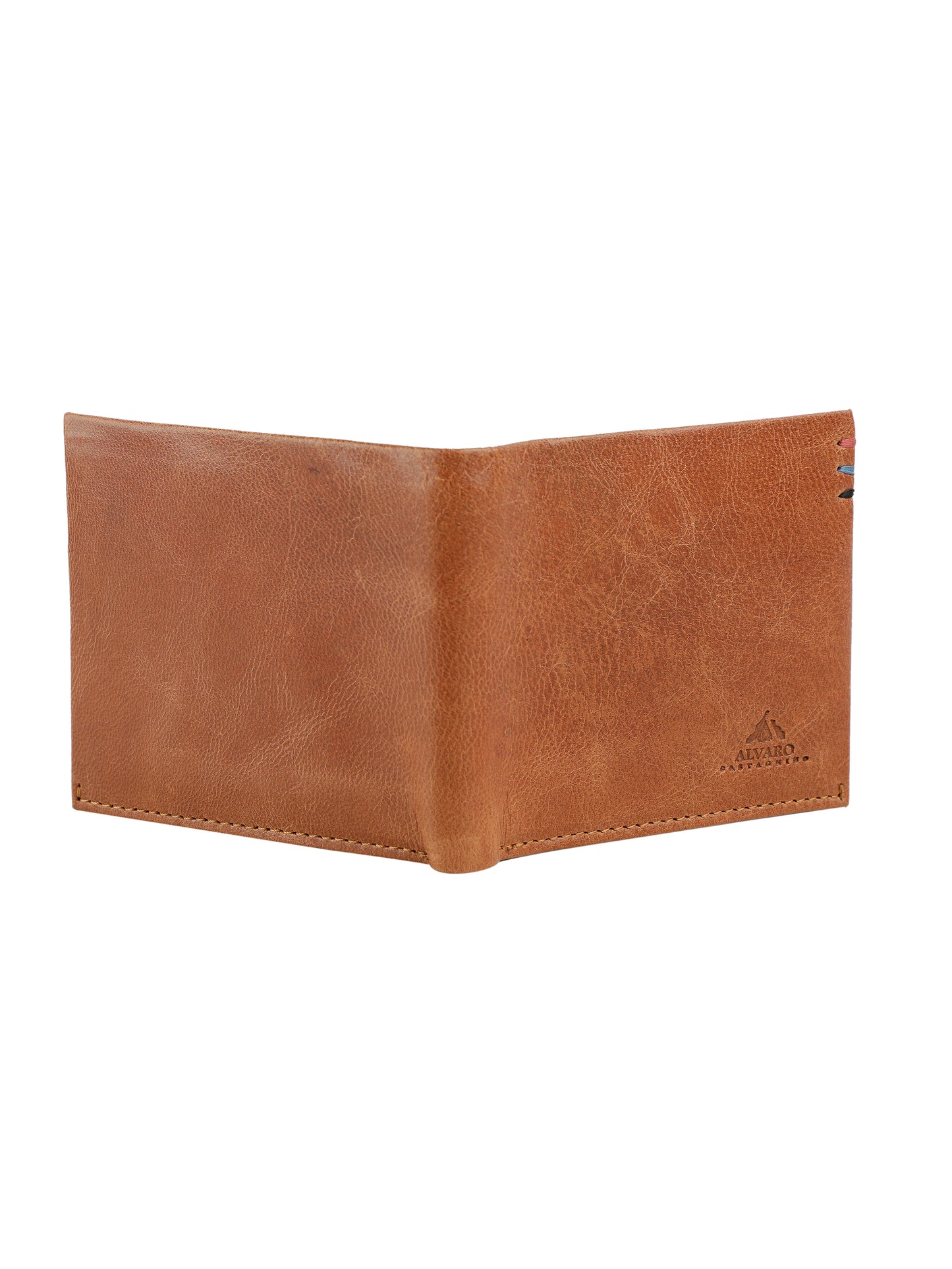 Alvaro Castagnino Tan Coloured Two Fold Leather Wallet for Men