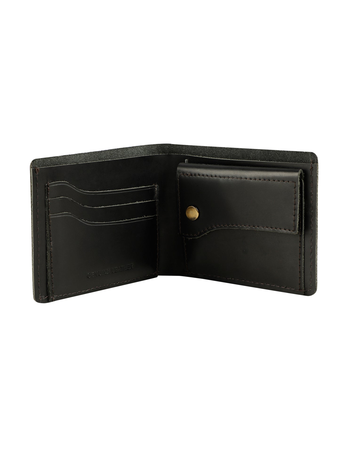 Alvaro Castagnino Black Coloured Two Fold Leather Wallet for Men