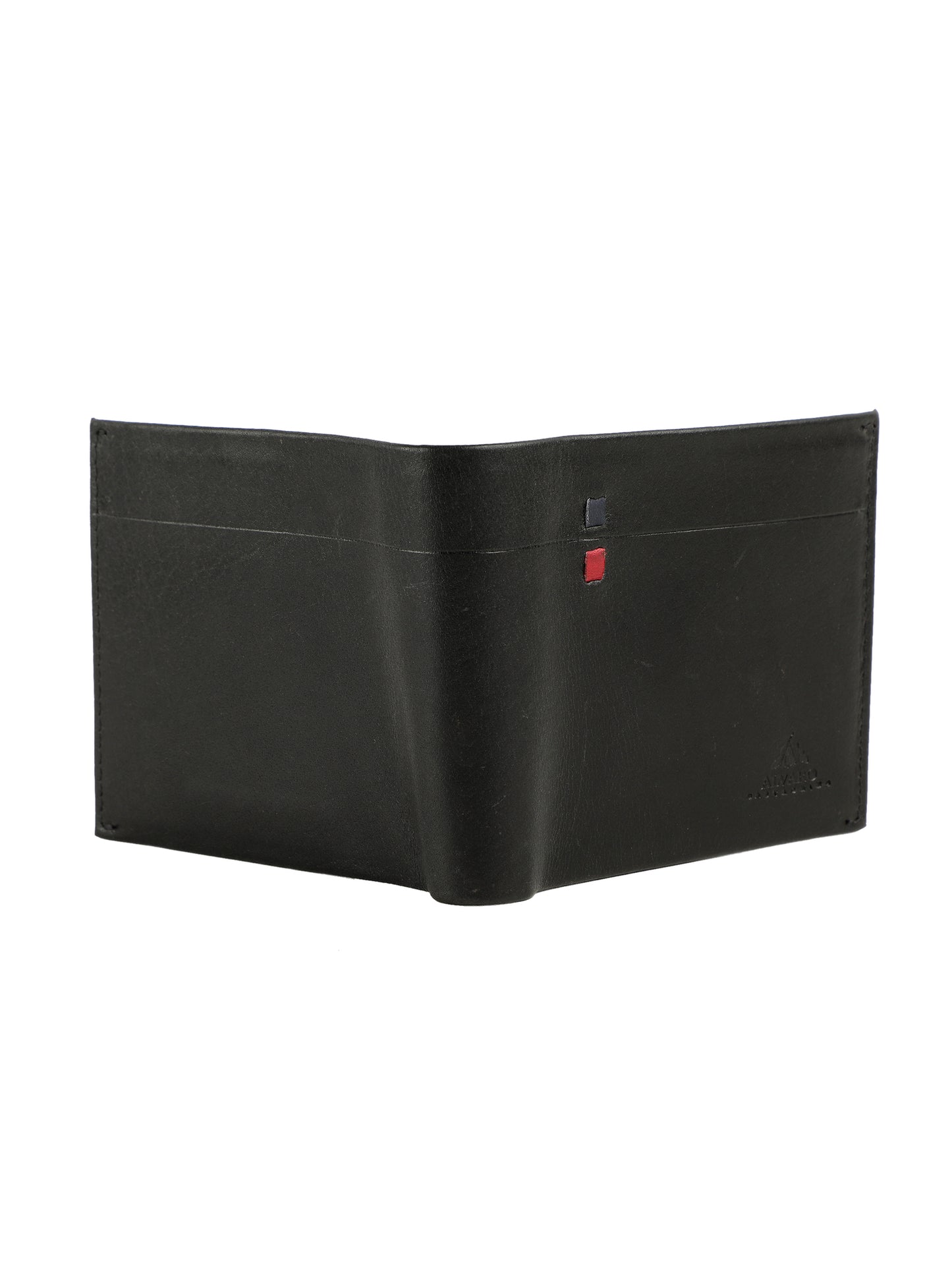 Alvaro Castagnino Black & Brown Coloured Two Fold Leather Wallet for Men