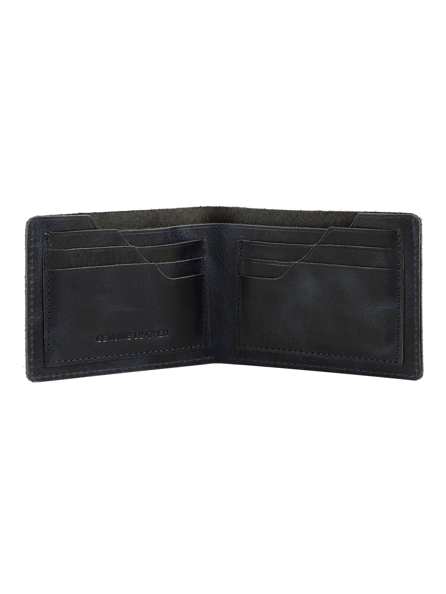 Alvaro Castagnino Blue Coloured Two Fold Leather Wallet for Men