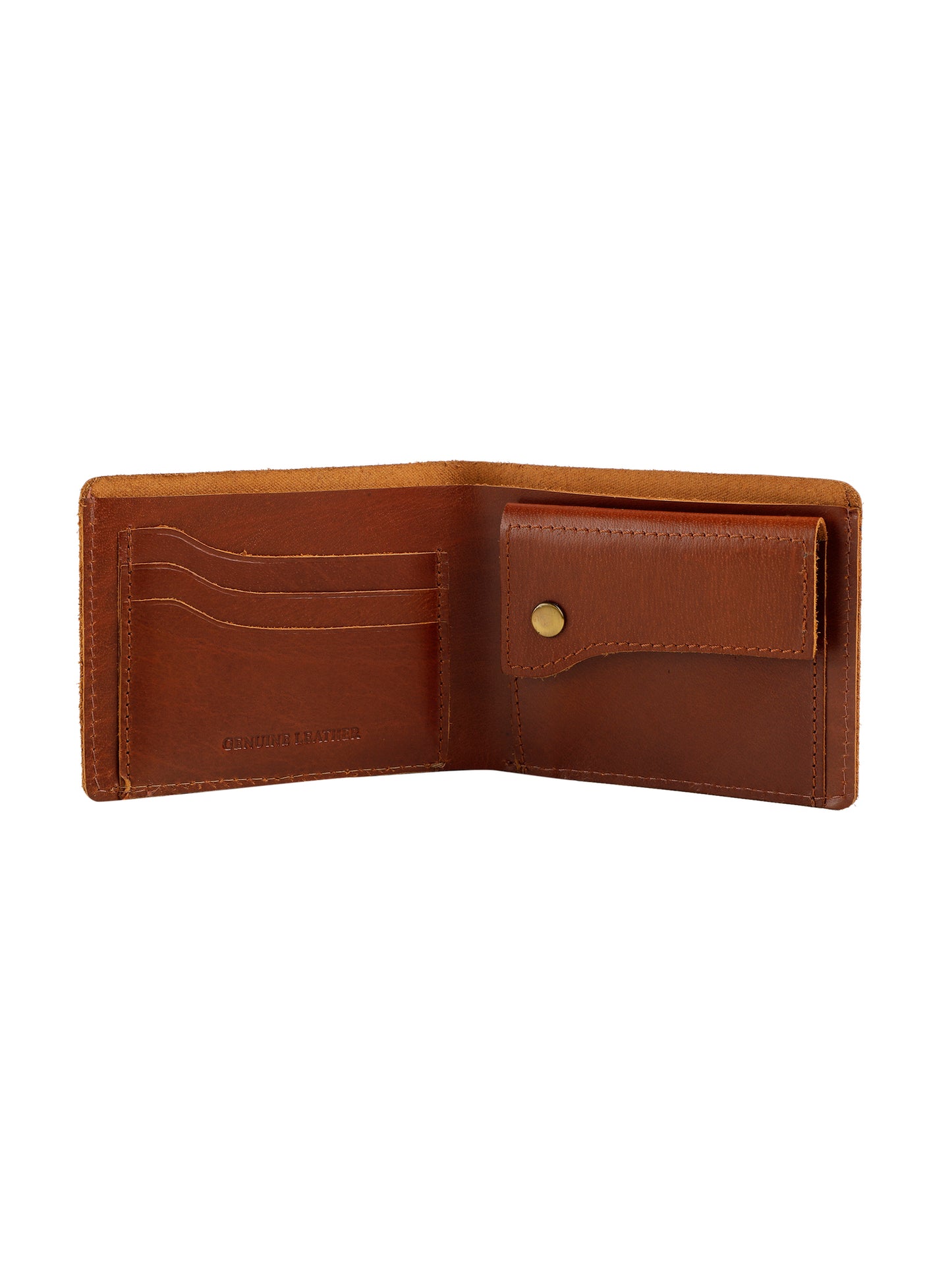Alvaro Castagnino Tan Coloured Two Fold Leather Wallet for Men