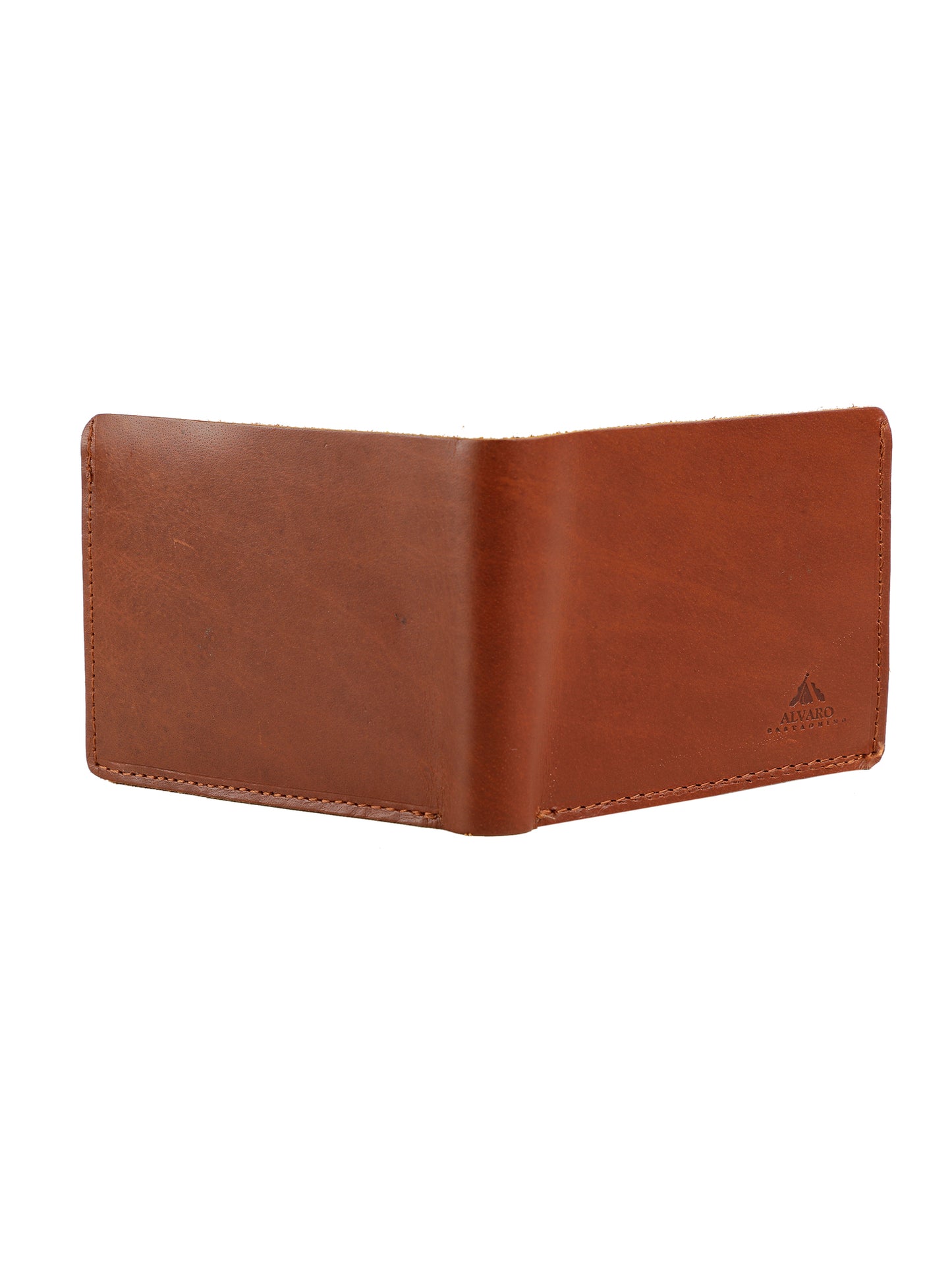 Alvaro Castagnino Tan Coloured Two Fold Leather Wallet for Men