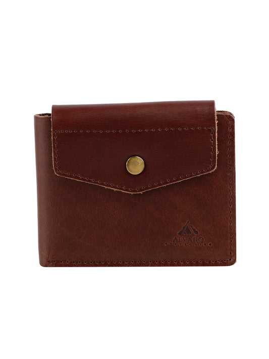 Alvaro Castagnino Tan Coloured Two Fold Leather Wallet for Men