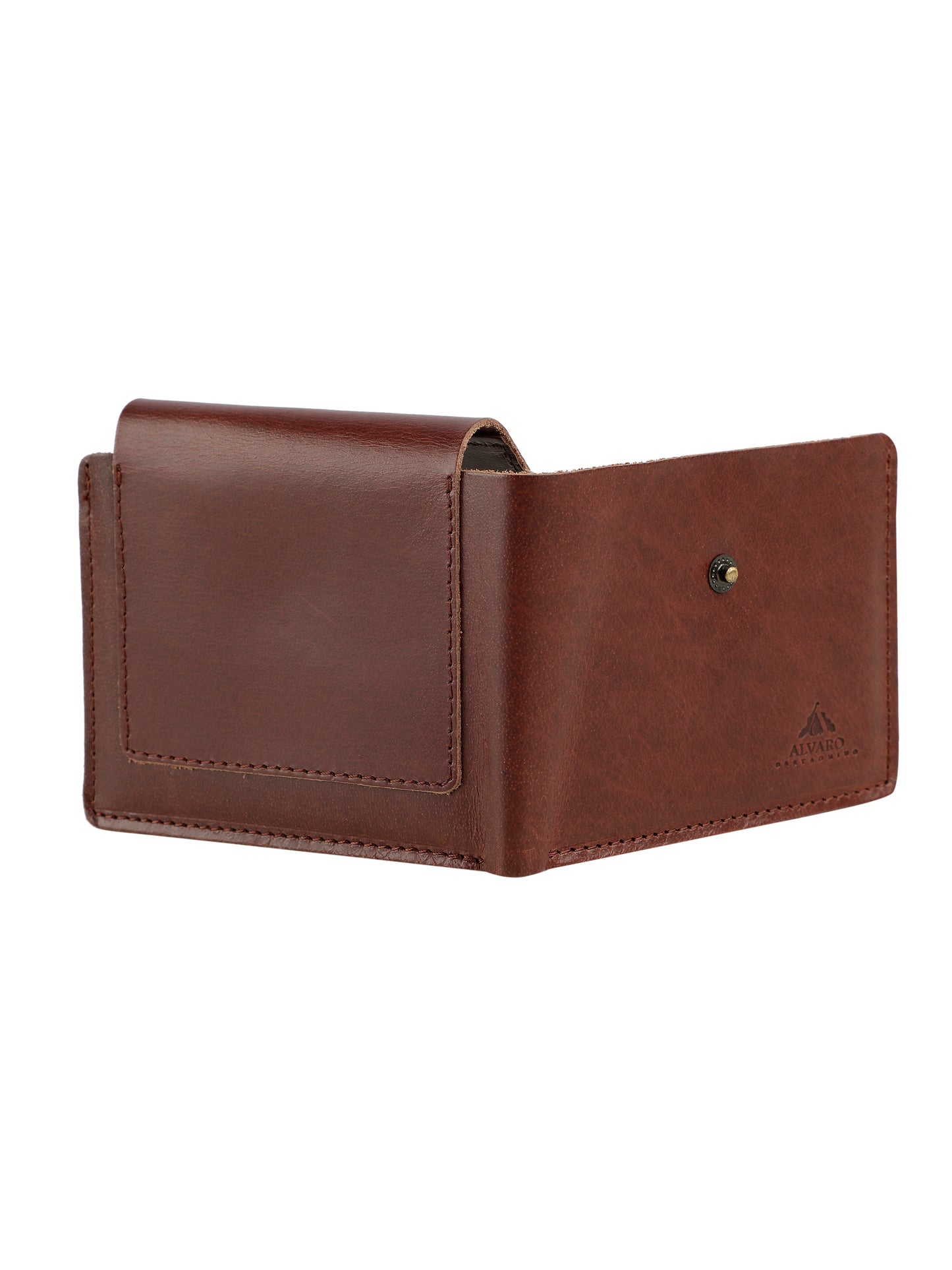 Alvaro Castagnino Tan Coloured Two Fold Leather Wallet for Men