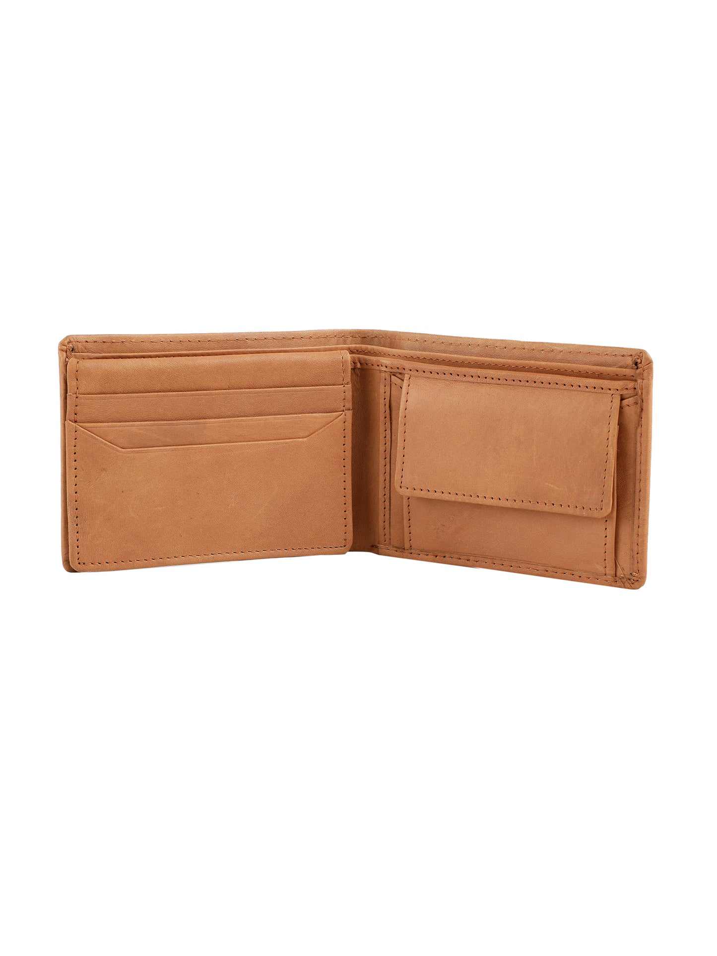 Alvaro Castagnino Tan Coloured Two Fold Leather Wallet for Men