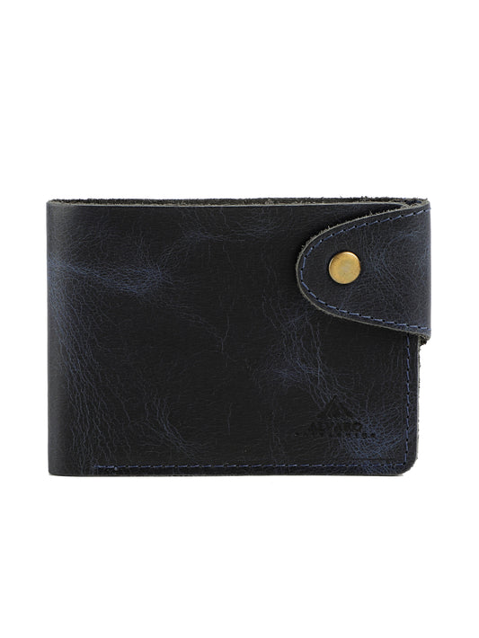 Alvaro Castagnino Blue Coloured Two Fold Leather Wallet for Men