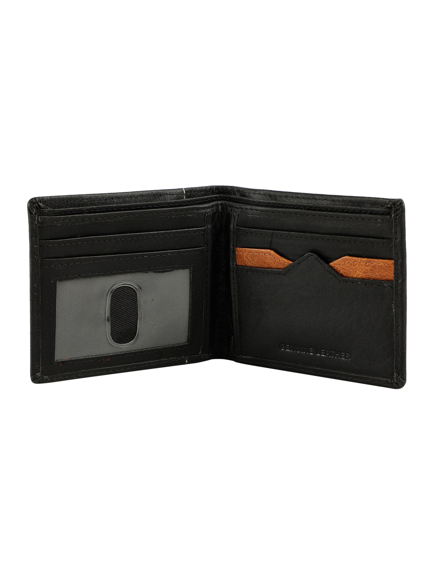 Alvaro Castagnino Black Coloured Two Fold Leather Wallet for Men