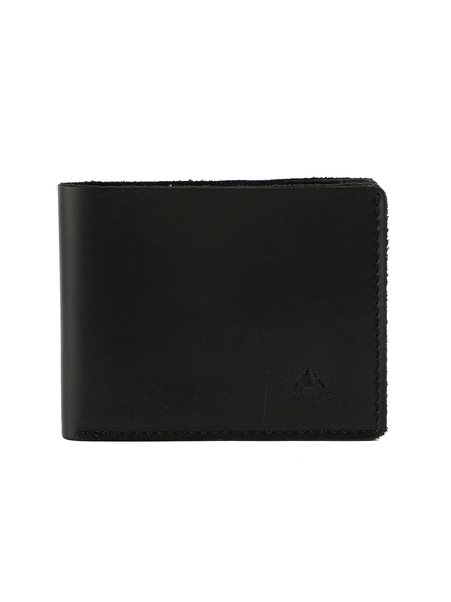 Alvaro Castagnino Black Coloured Two Fold Leather Wallet for Men